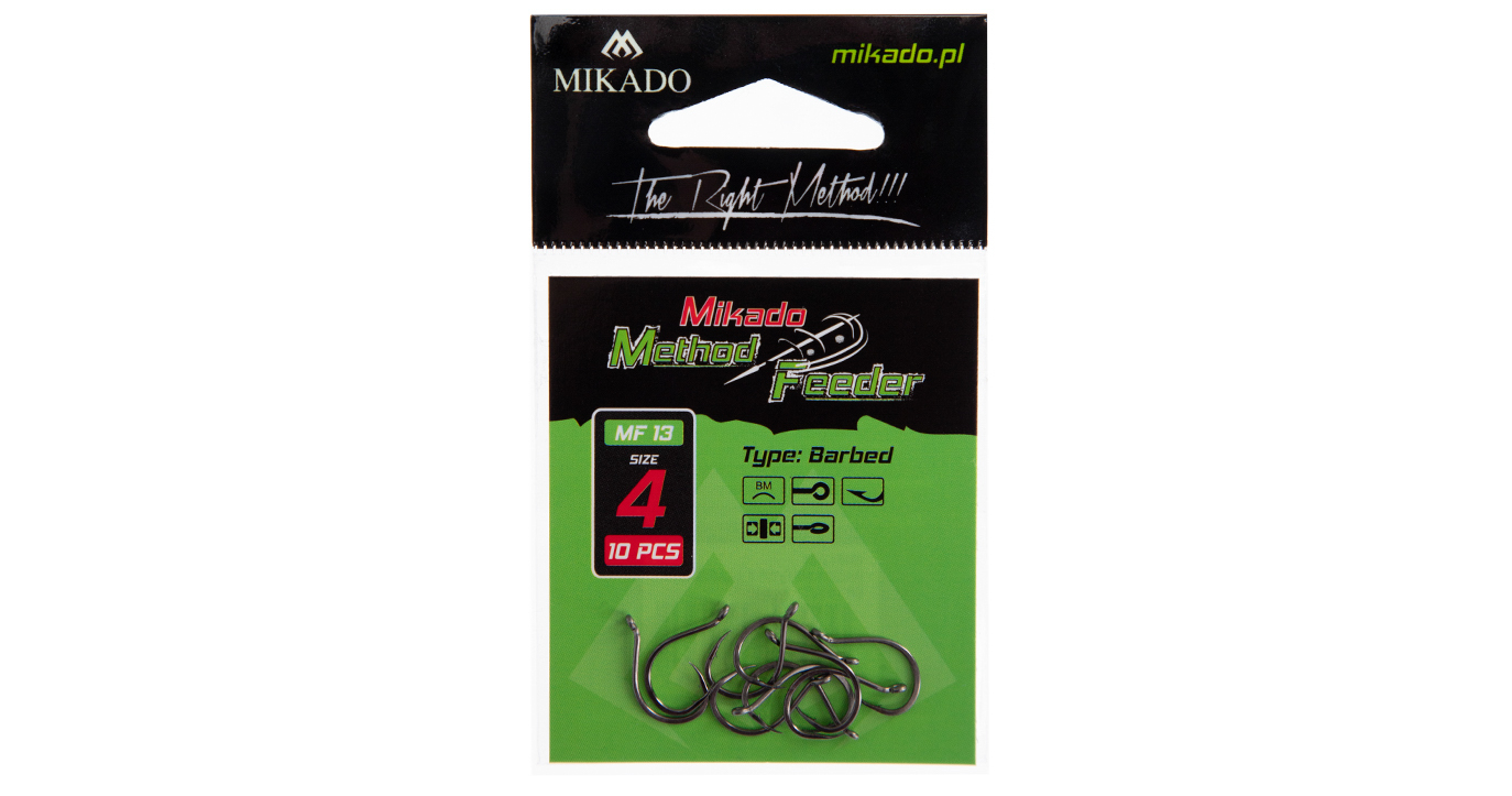 HOOK - MF13 NO 12 - WITH BARB - 10 pcs.