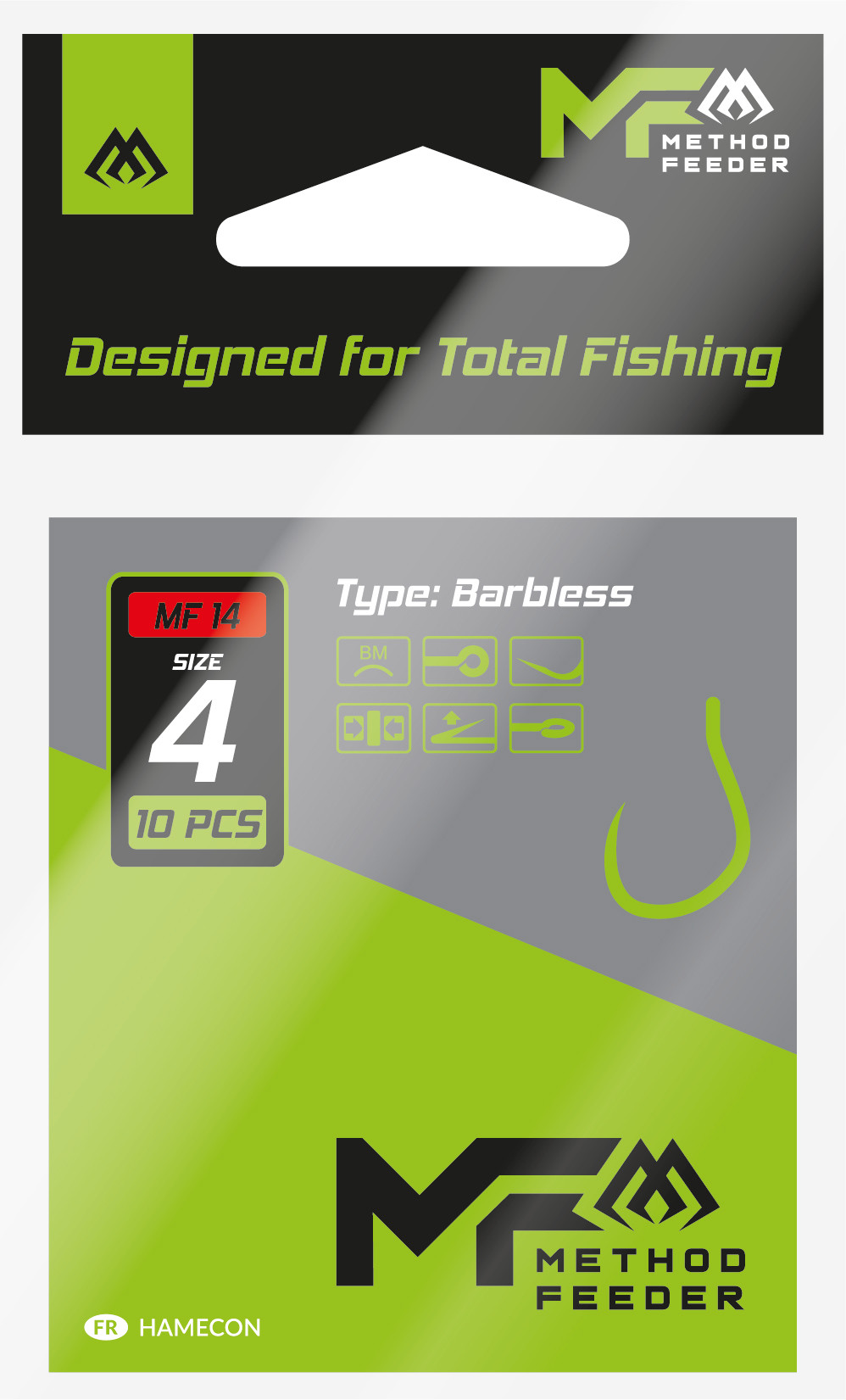 HOOK - MF14 NO 8 - BARBLESS - 10 pcs.