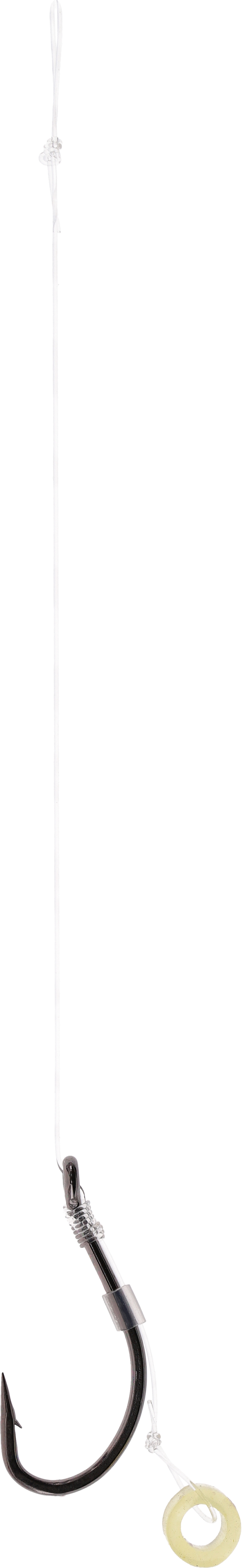 MF RIG - WITH RUBBER - BARBED HOOKS NO 4 / monoline: 0.28mm/10cm - 8 pcs.