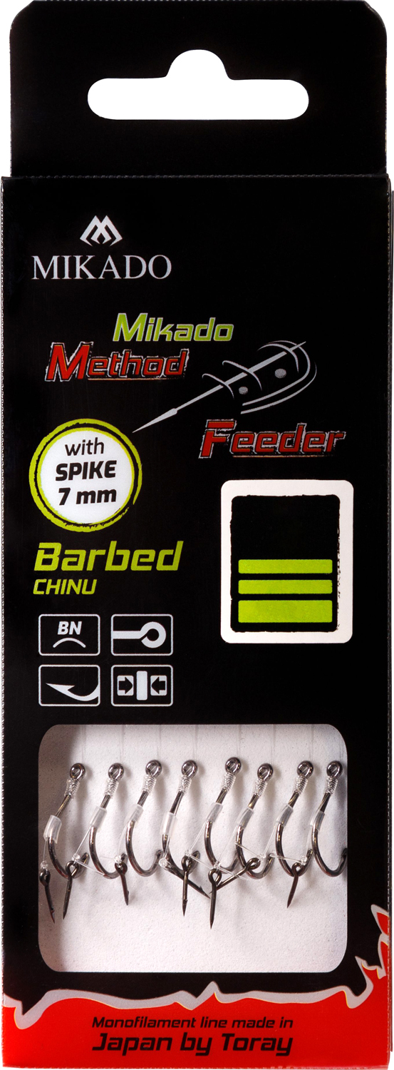 MF RIG - WITH SPIKE - BARBED HOOKS NO 14 / monoline: 0.20mm/10cm - 8 pcs.