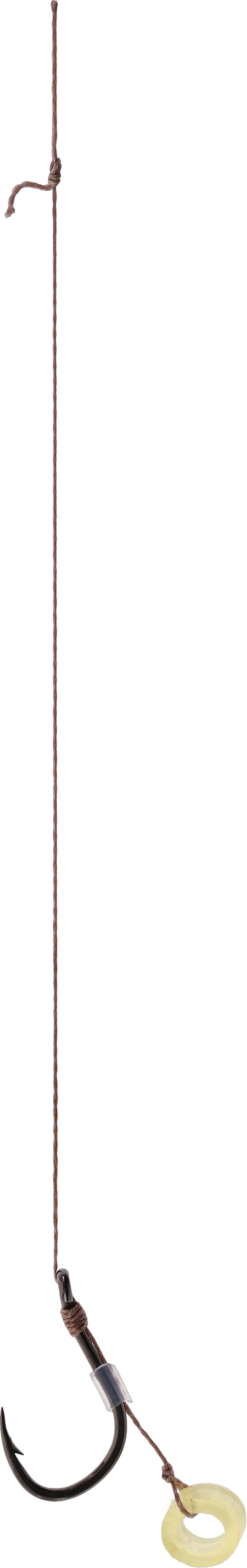 MF RIG - WITH RUBBER - BARBED HOOKS NO 4 / braid: 0.16mm/10cm - 8 pcs.