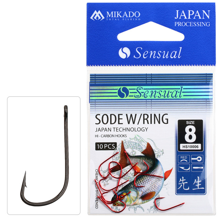 HOOK - SENSUAL - SODE W/RING NO 10 BN - 10 pcs.