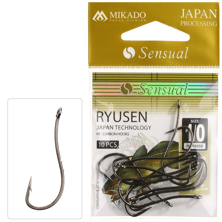 HOOK - SENSUAL - RYUSEN W/RING NO 1 BN - 10 pcs.