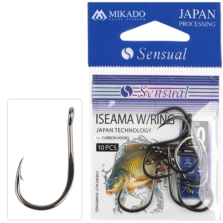 HOOK - SENSUAL - ISEAMA W/RING NO 1/0 BN - 10 pcs.