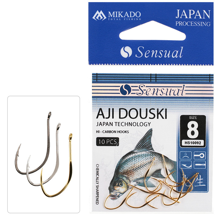 HOOK - SENSUAL - AJI DOUSKI W/RING NO 8 G - 10 pcs.