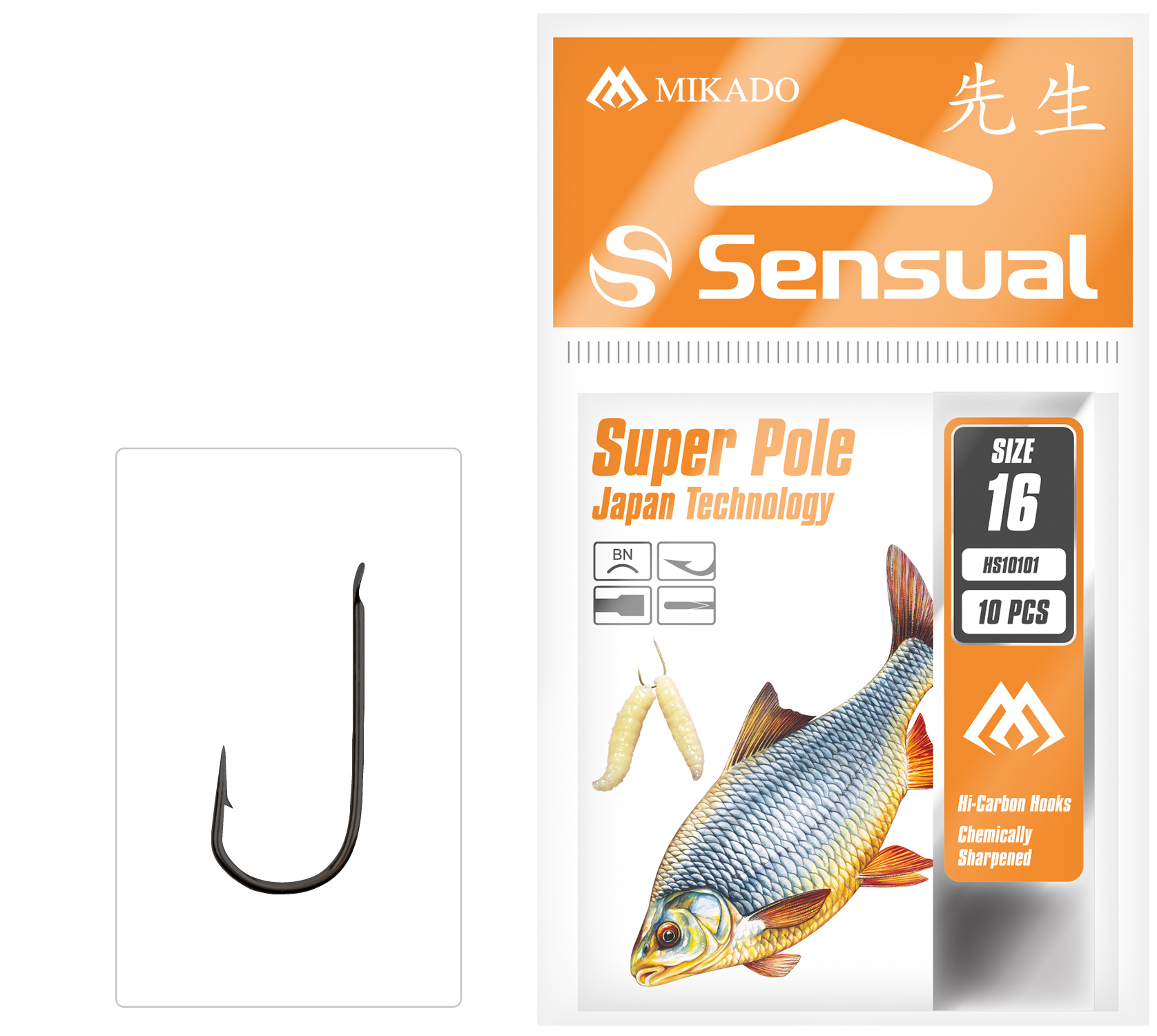 HOOK - SENSUAL - SUPER POLE nr 10 BN - 10 pcs.