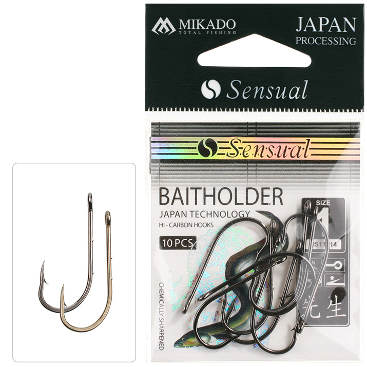 HOOK - SENSUAL - BAITHOLDER NO 1/0 BR - 10 pcs.