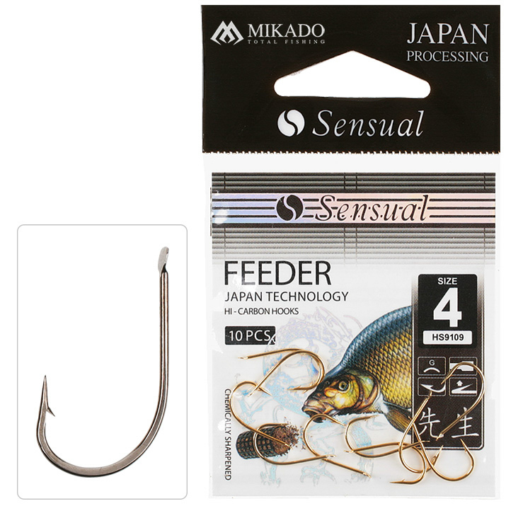 HOOK - SENSUAL - FEEDER 9109 NO 12 BN - 10 pcs.