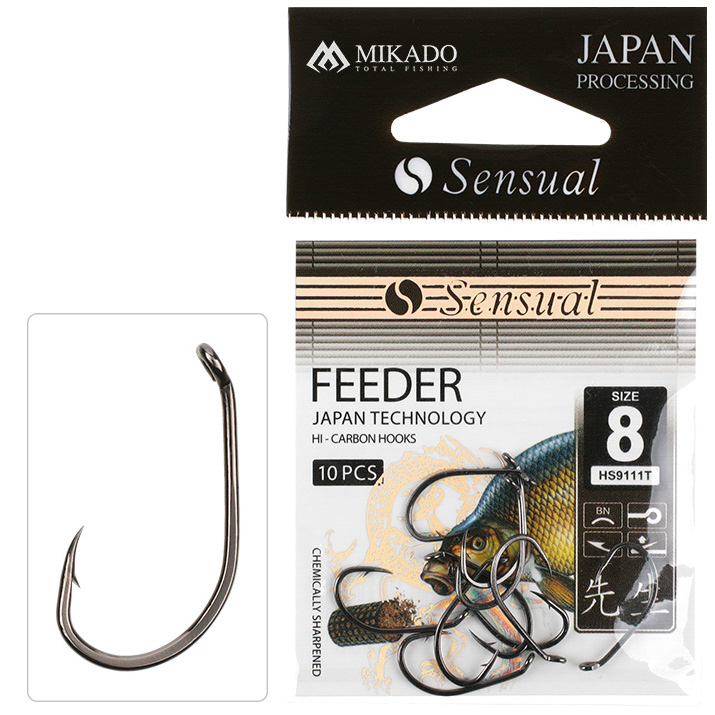HOOK - SENSUAL - FEEDER 9111T NO 10 BN - 10 pcs.