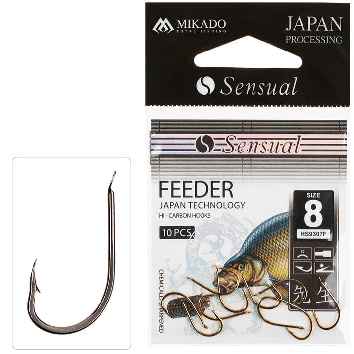HOOK - SENSUAL - FEEDER 9307F NO 6 BN - 10 pcs.