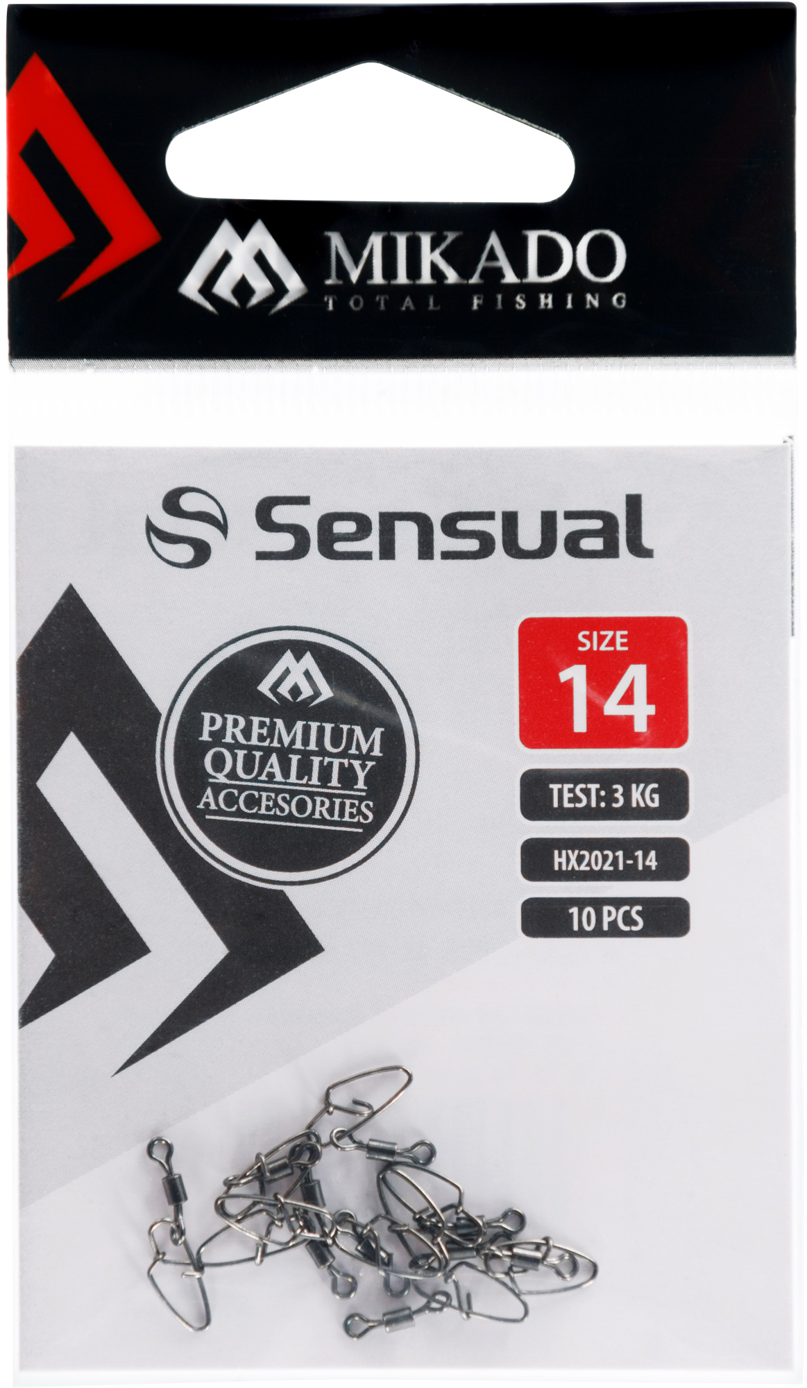 SNAP - HOOKED ROLLING SWIVEL NO 4 BN - 10 pcs.