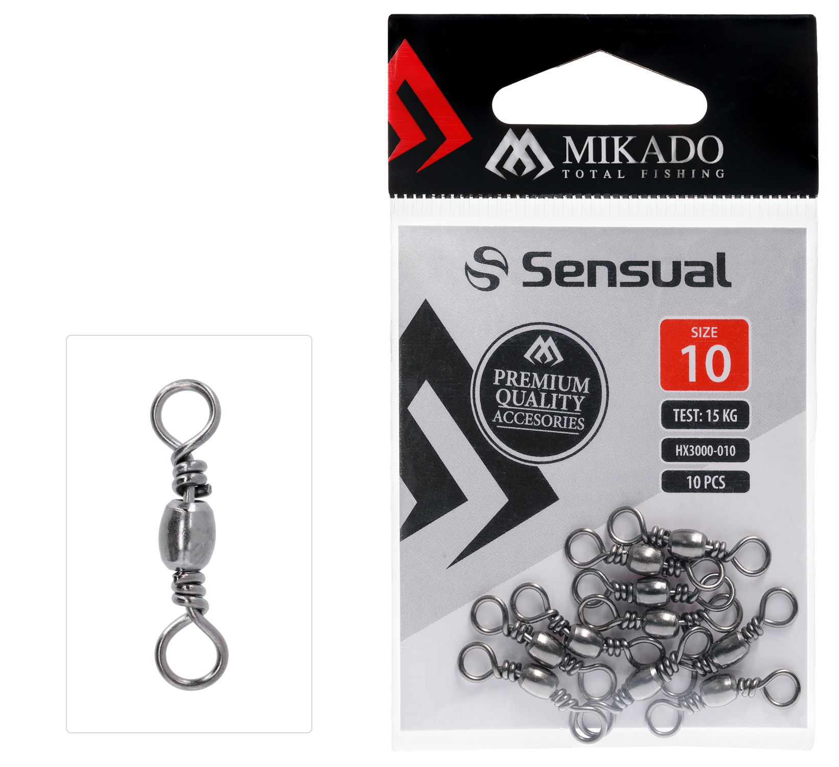 BARREL SWIVEL - NO 2 BN - 10 pcs.