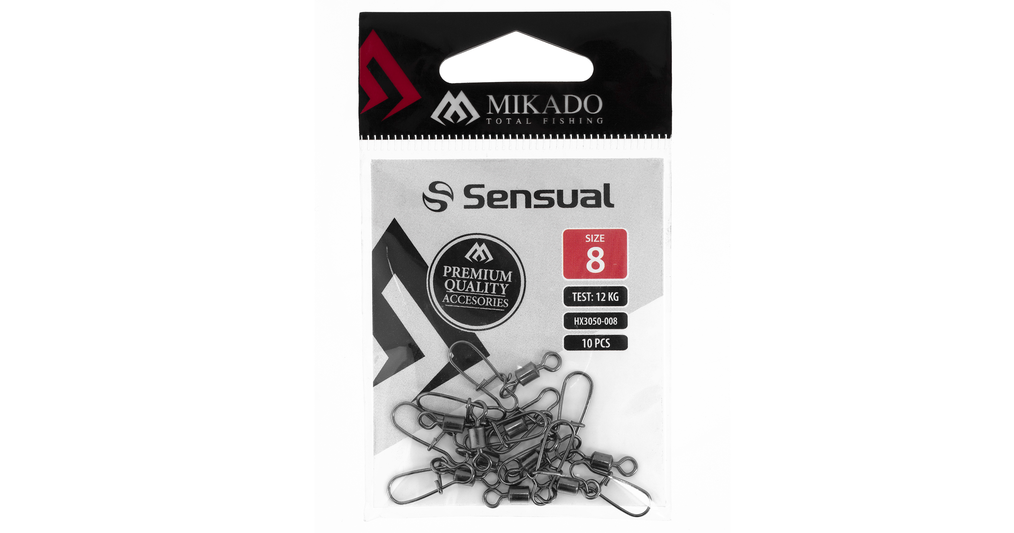 ROLLER SWIVEL - WITH FASTLOCK SNAP NO 8 BN - 10 pcs.