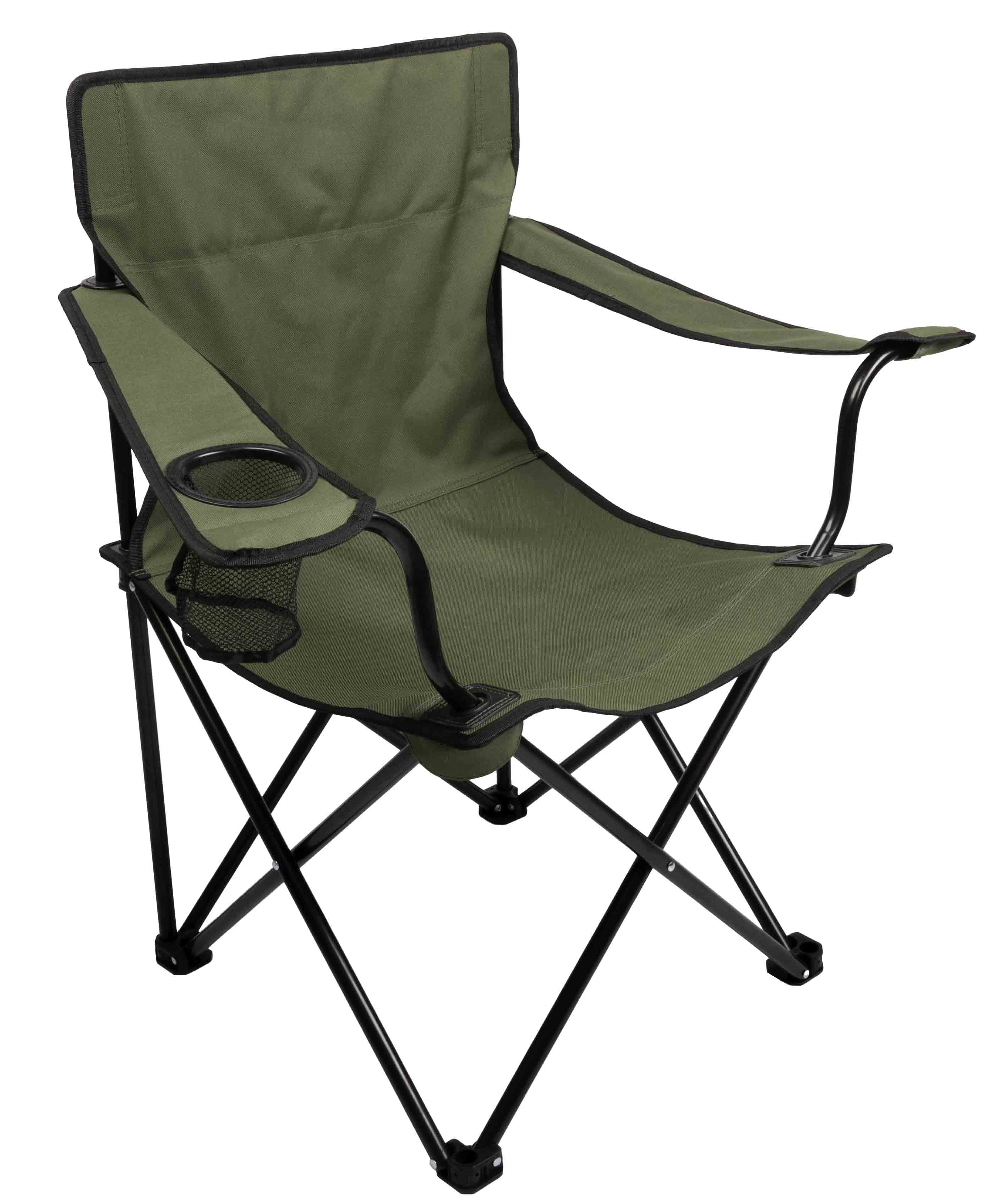 CHAIR - FOLDING WITH ARMRESTS - GREEN - 1pc.