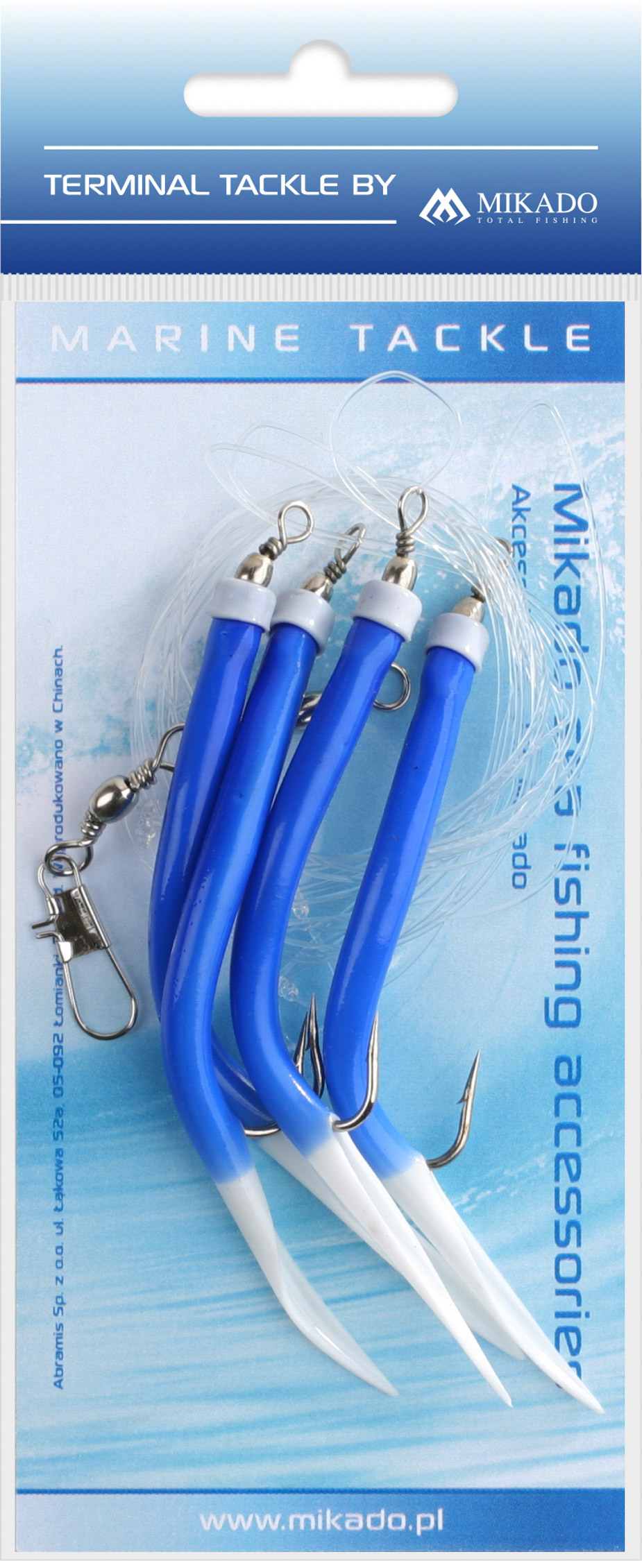 SEA SET - GUMMI MAKK RIG - HOOK NO 4x2/0 - BLUE - 1 set.