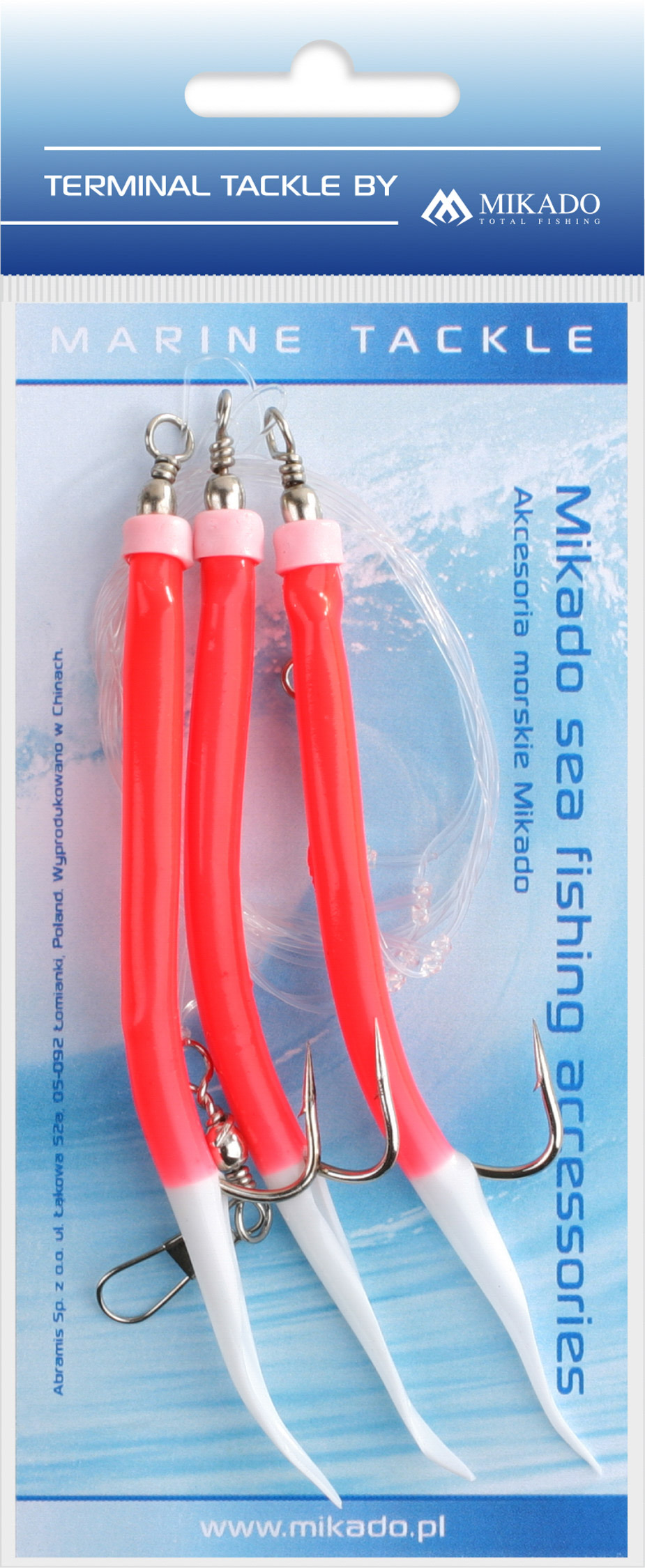 SEA SET - GUMMI MAKK RIG - HOOK NO 3x4/0 - RED - 1 set.