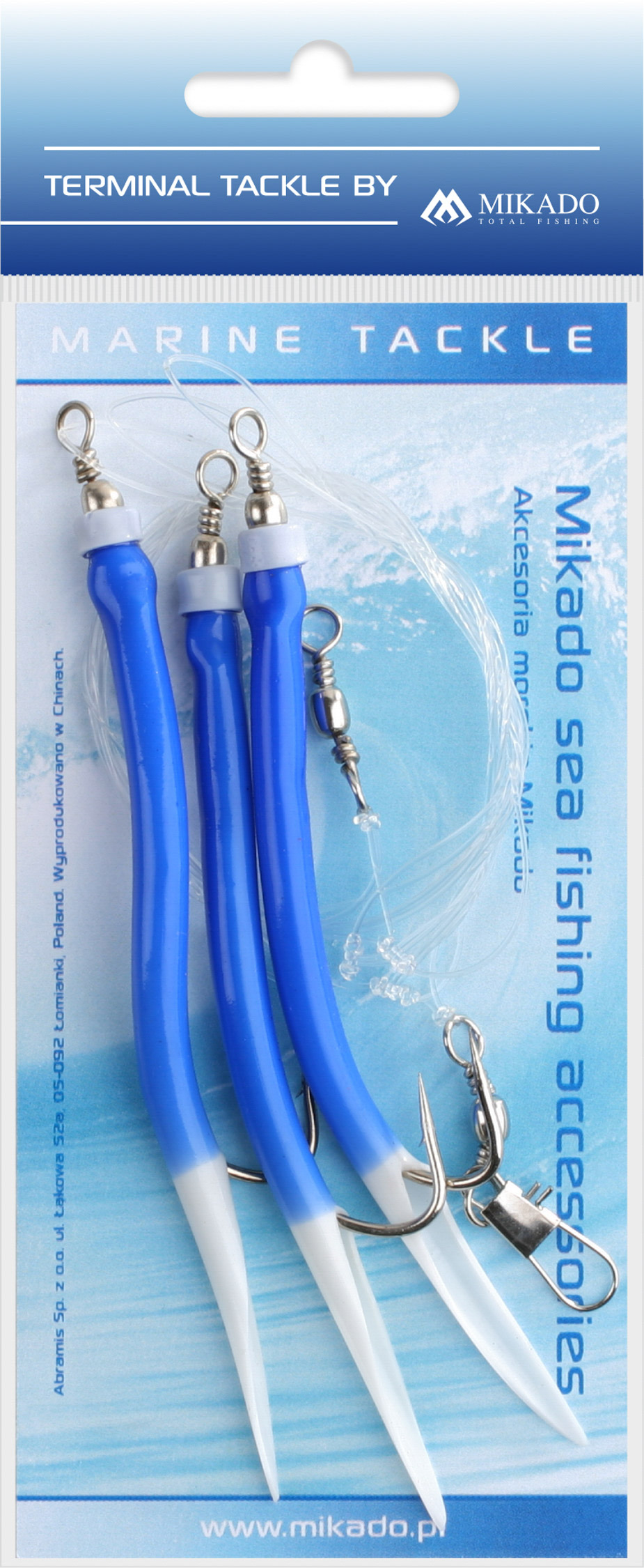 SEA SET - GUMMI MAKK RIG - HOOK NO 3x4/0 - BLUE - 1 set.
