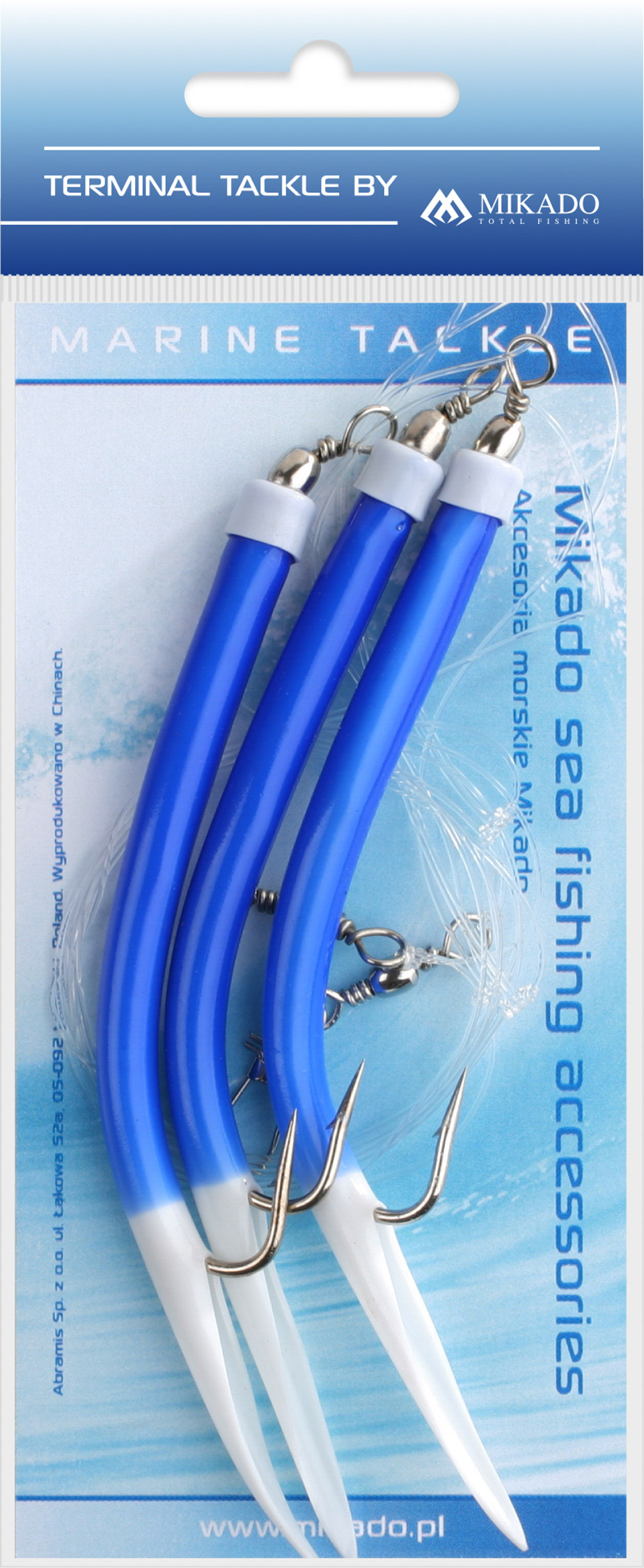 SEA SET - GUMMI MAKK RIG - HOOK NO 3x6/0 - BLUE - 1 set.