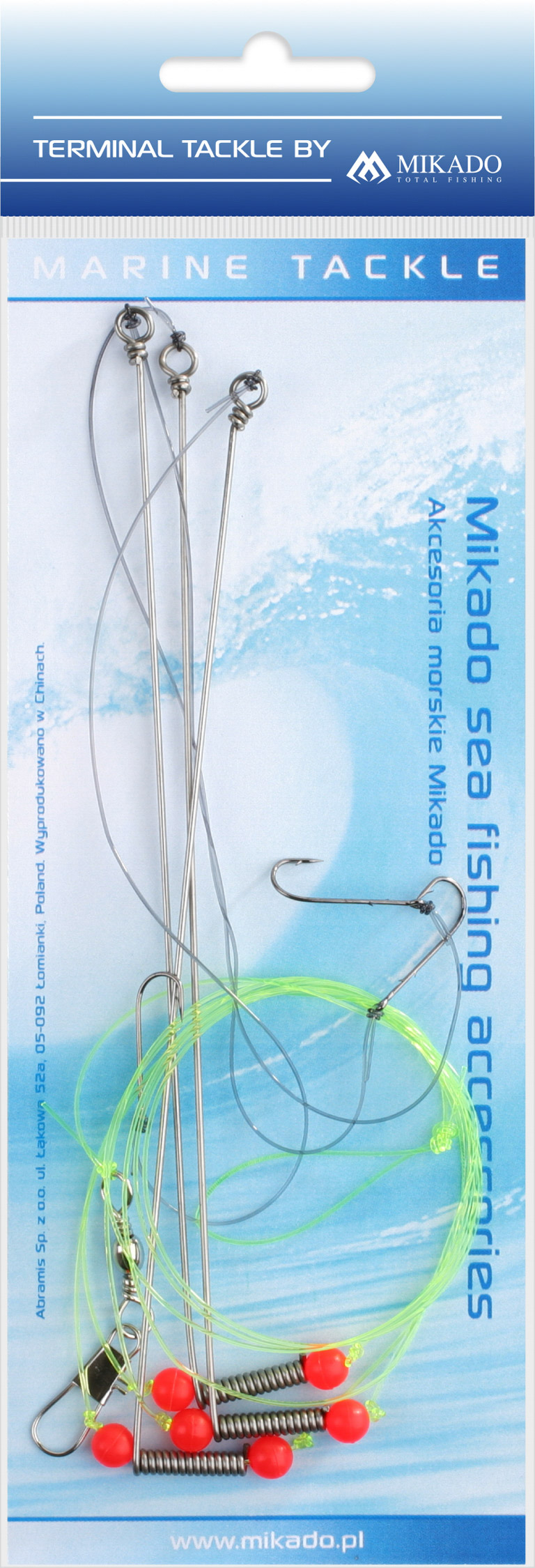 SEA SET - STEEL BOOM RIG - HOOK NO 8 - 1 set.