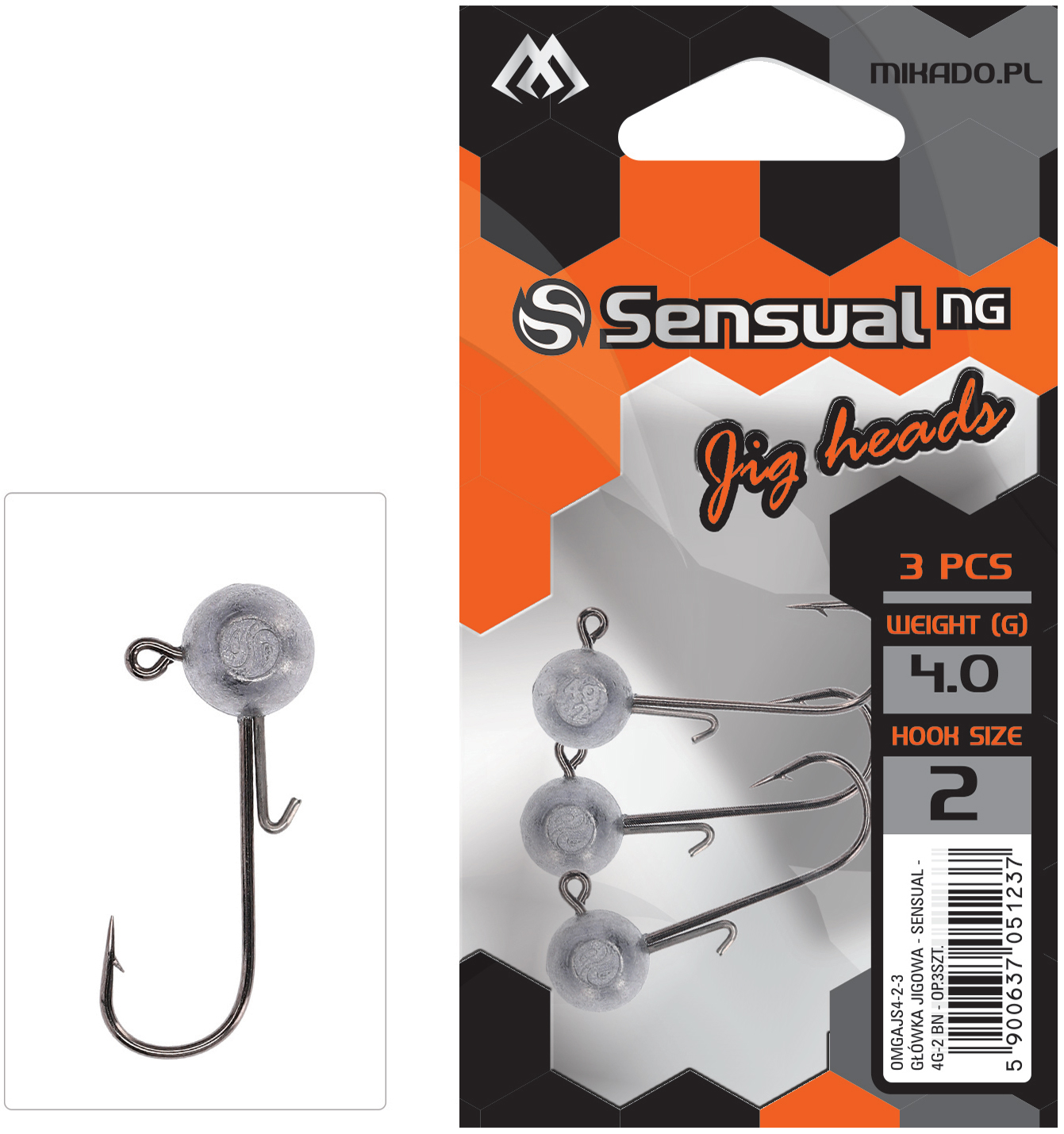 JIG HEAD - SENSUAL - 10g-1 BN - 3 pcs.