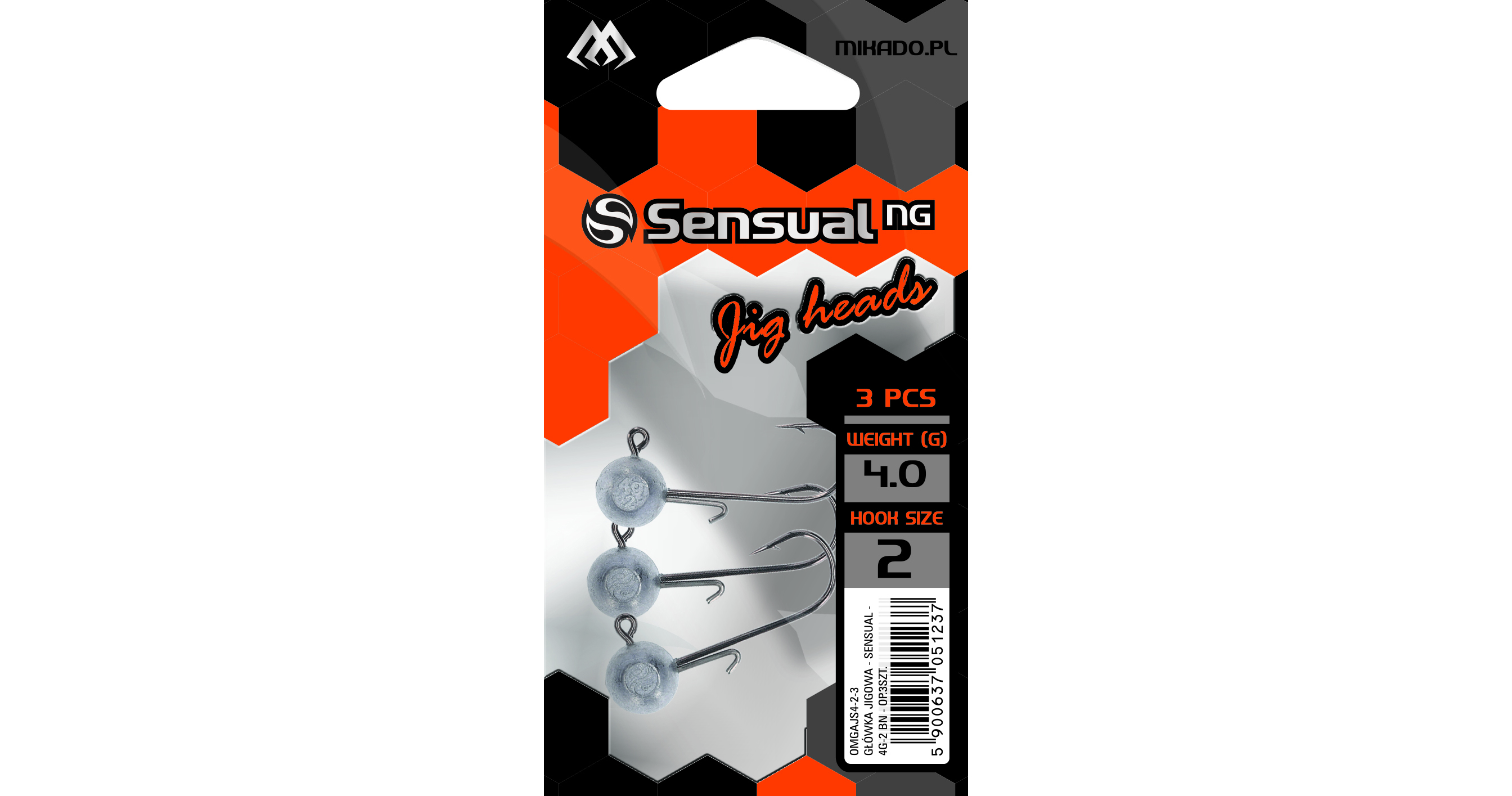 JIG HEAD - SENSUAL - 4g-5/0 BN - 3 pcs.