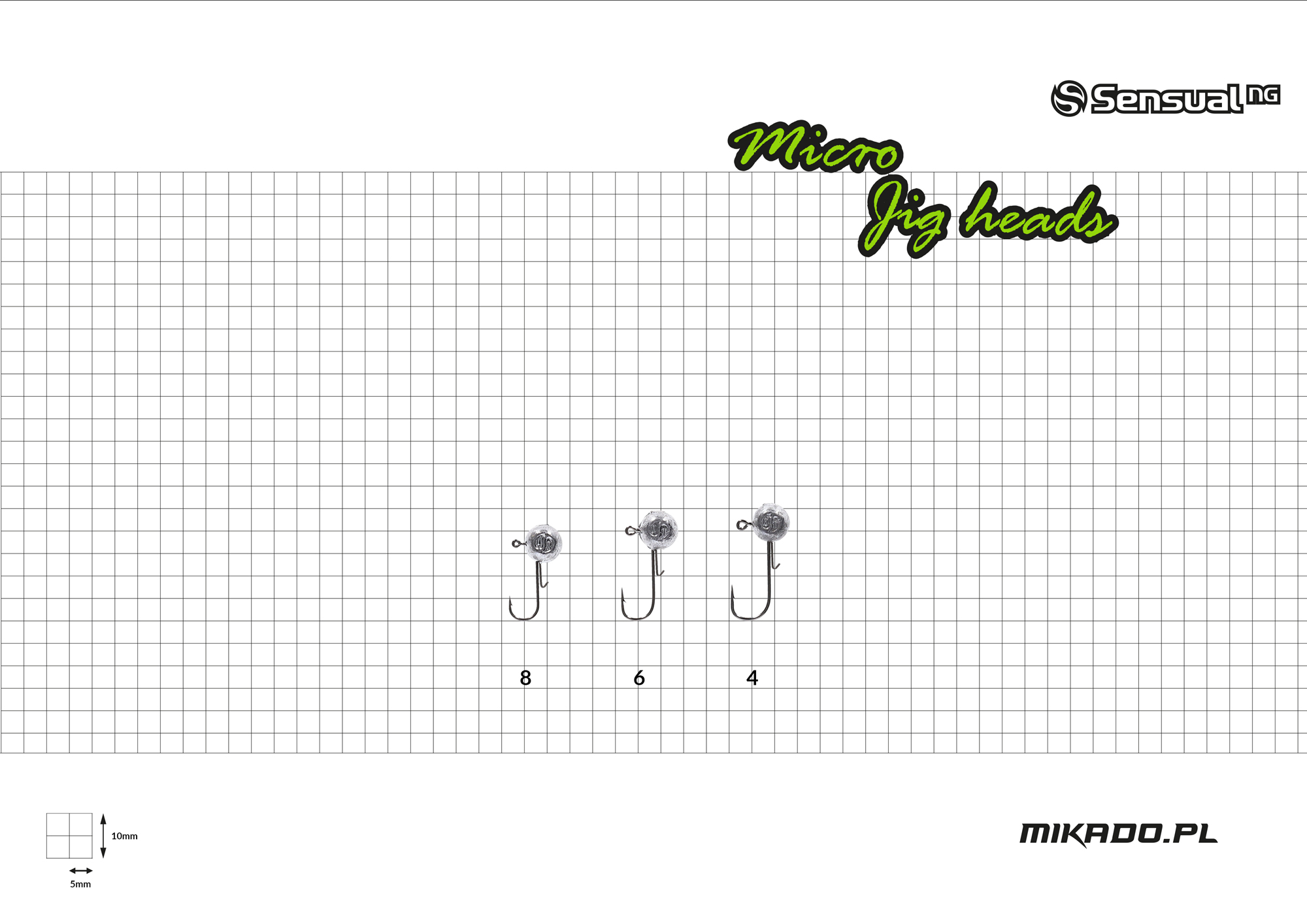 JIG HEAD - SENSUAL MICRO - 1g-4 BN - 3 pcs.