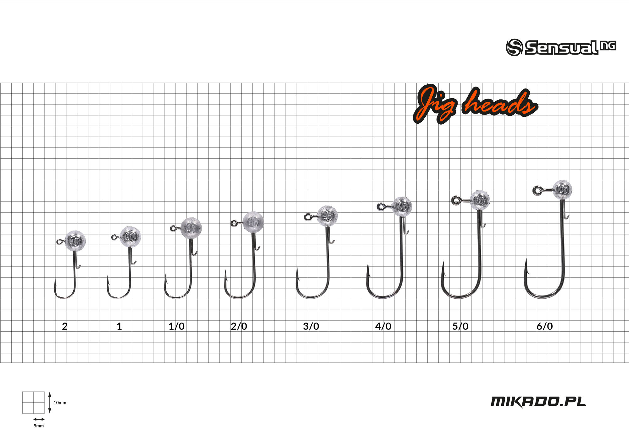 JIG HEAD - SENSUAL - 4g-5/0 BN - 3 pcs.