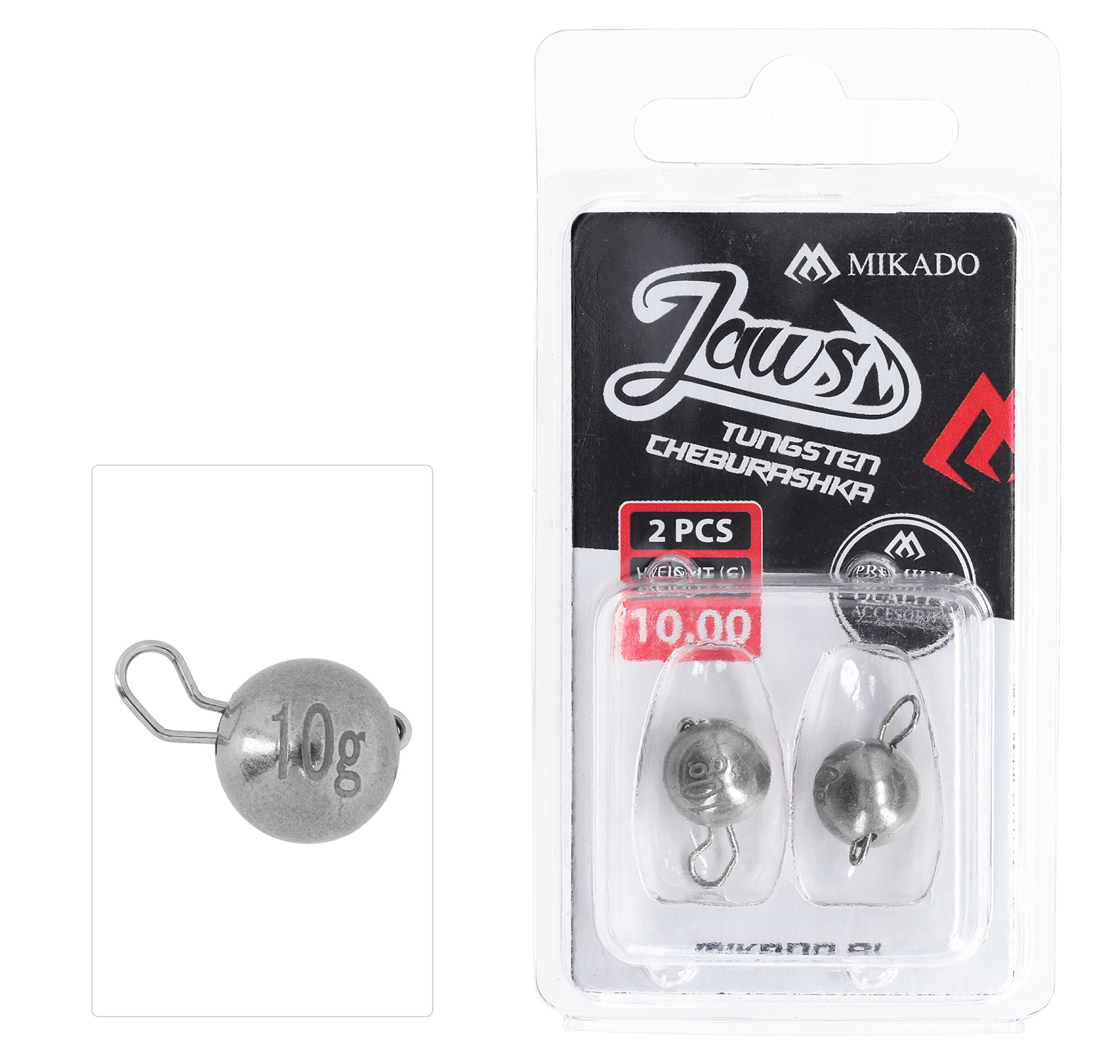 CHEBURASHKA - TUNGSTEN JAWS 10g - 2 pcs.