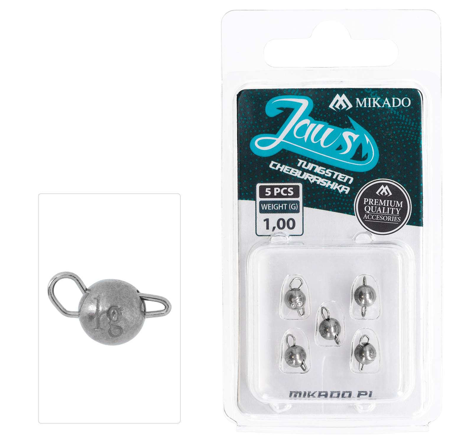 CHEBURASHKA - TUNGSTEN JAWS 1g - 5 pcs.