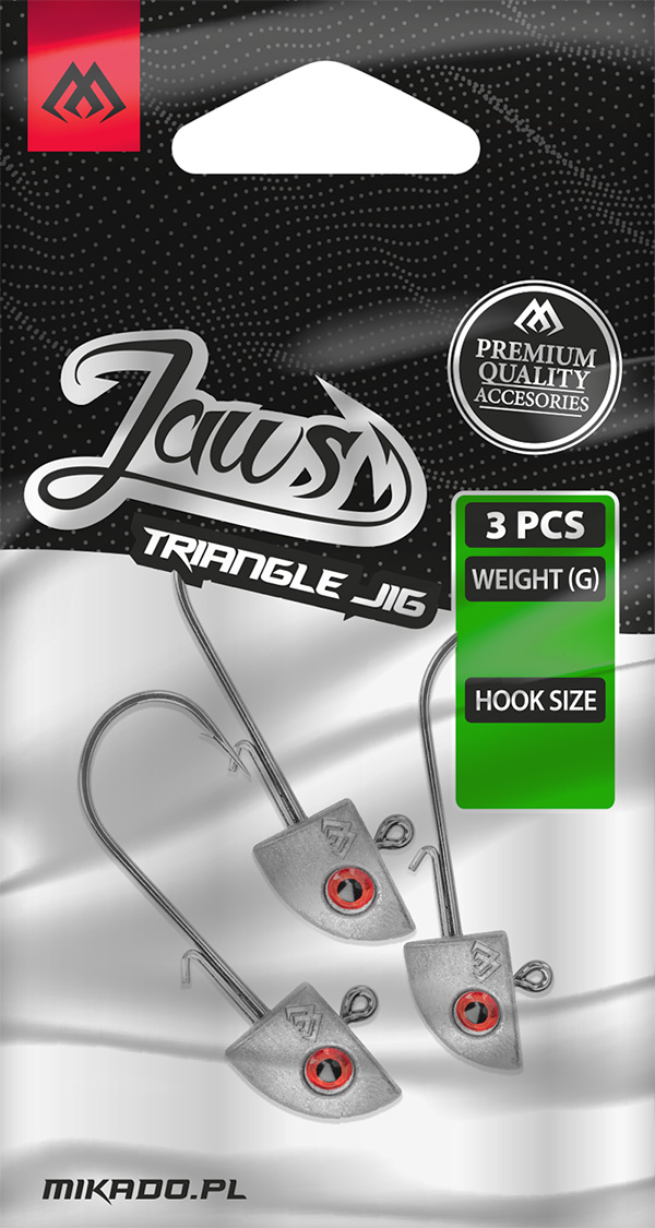 JIG HEAD - TRIANGULAR JAWS WITH EYELET 5g-2 BN - 3 pcs.