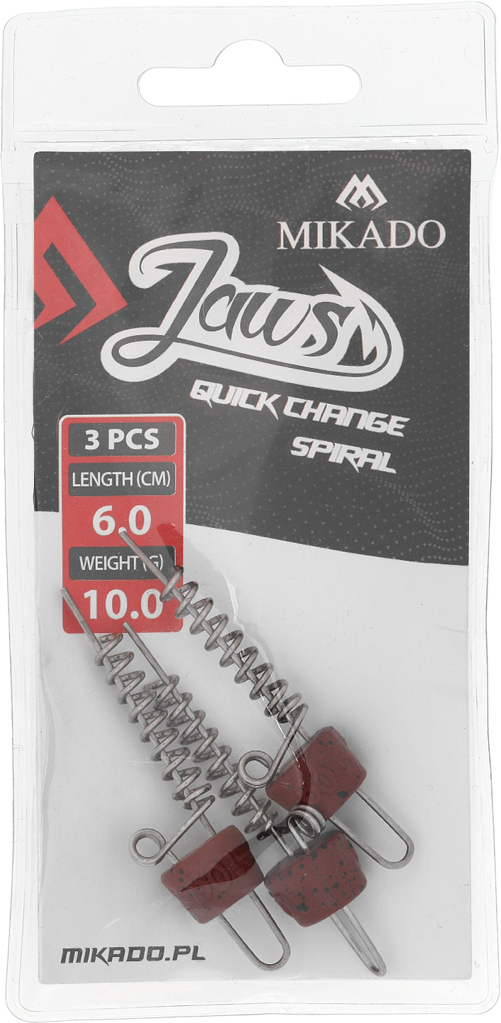 SCREW - FOR BAITS - JAWS QUICK CHANGE SPIRAL - 10gr - 6cm - 3 pcs.