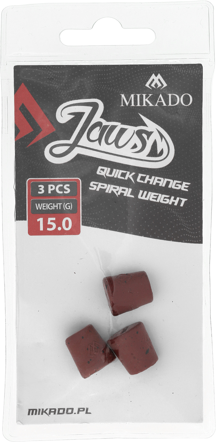 EXCHANGABLE WEIGHT - FOR SCREWS - JAWS QUICK CHANGE SPIRAL - 15gr - 3 pcs.