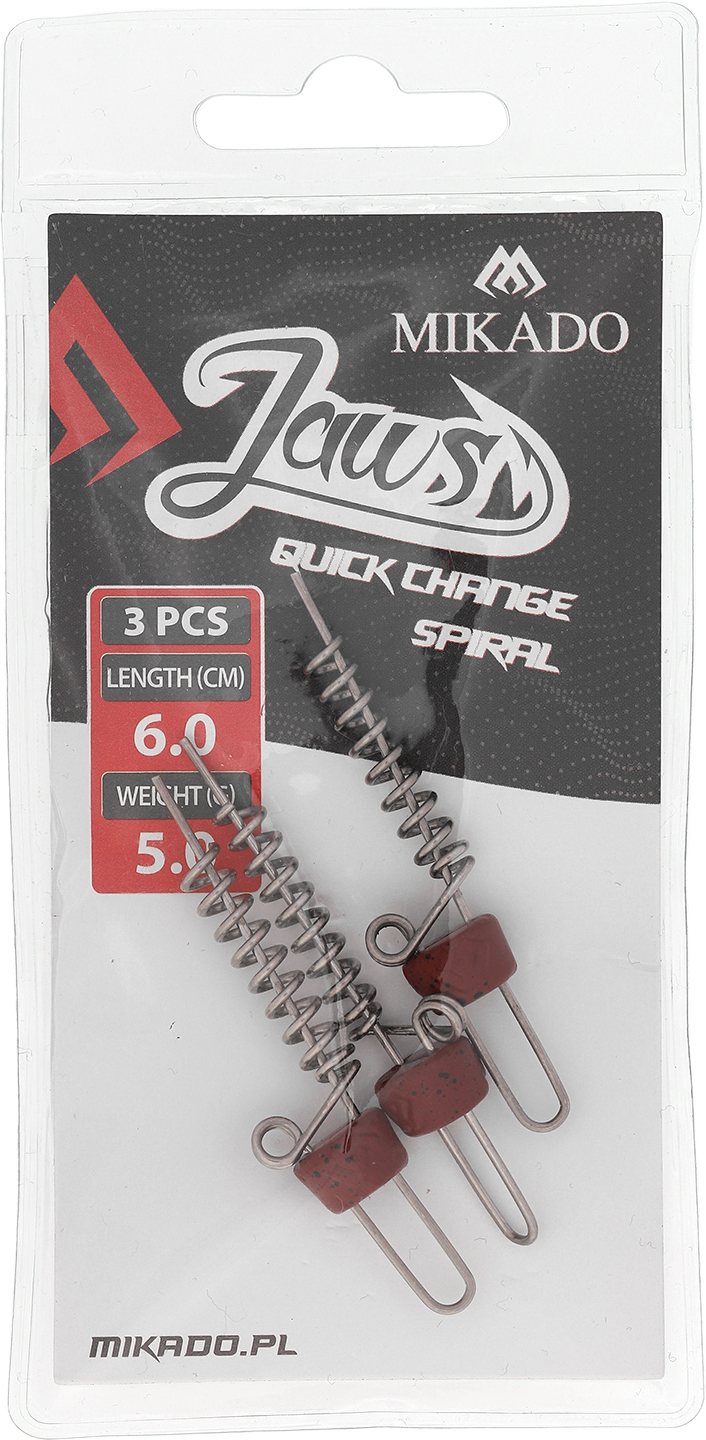 SCREW - FOR BAITS - JAWS QUICK CHANGE SPIRAL - 5gr - 6cm - 3 pcs.
