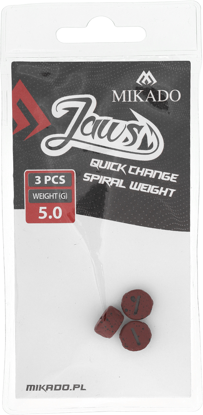 EXCHANGABLE WEIGHT - FOR SCREWS - JAWS QUICK CHANGE SPIRAL - 5gr - 3 pcs.