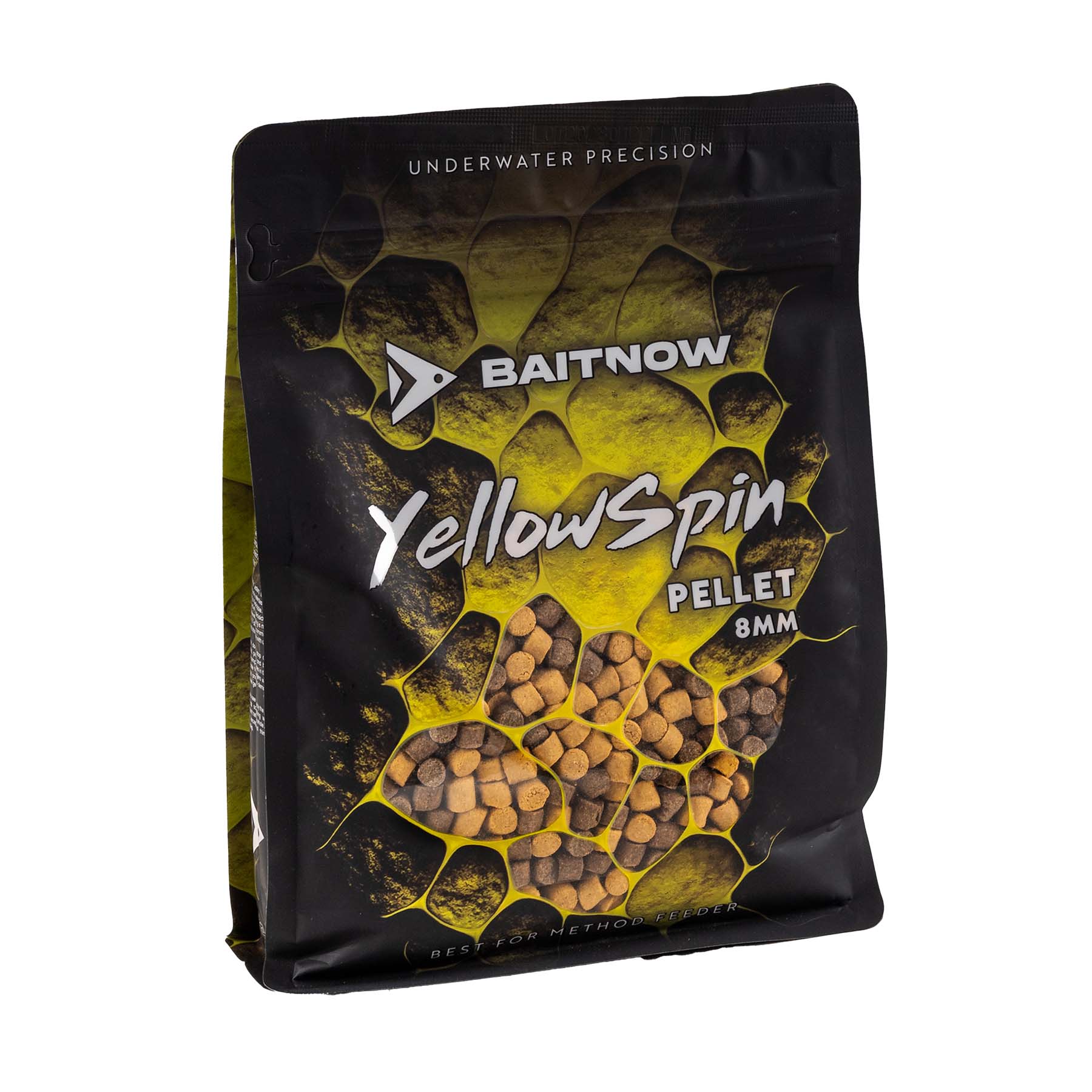 BaitNow Pellet Method Feeder Yellow Spin 8mm 800g