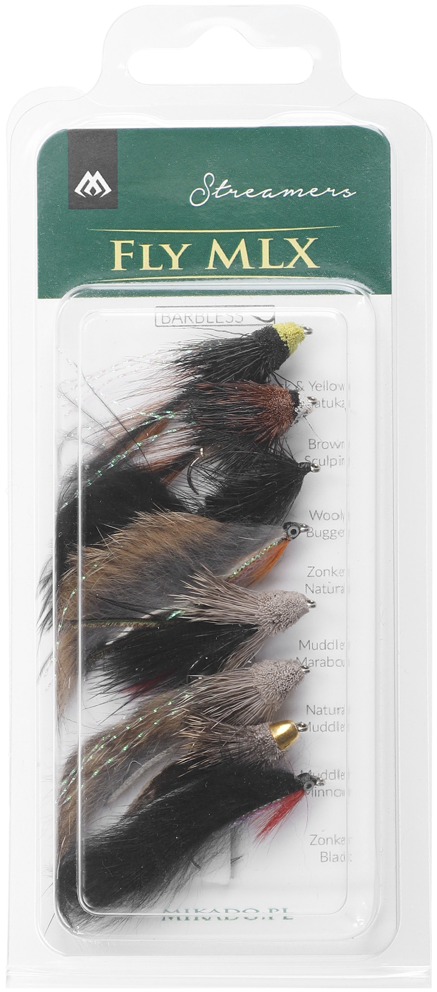 SET - ARTIFICIAL FLIES - STREAMERS - BARBLESS - 1 set.