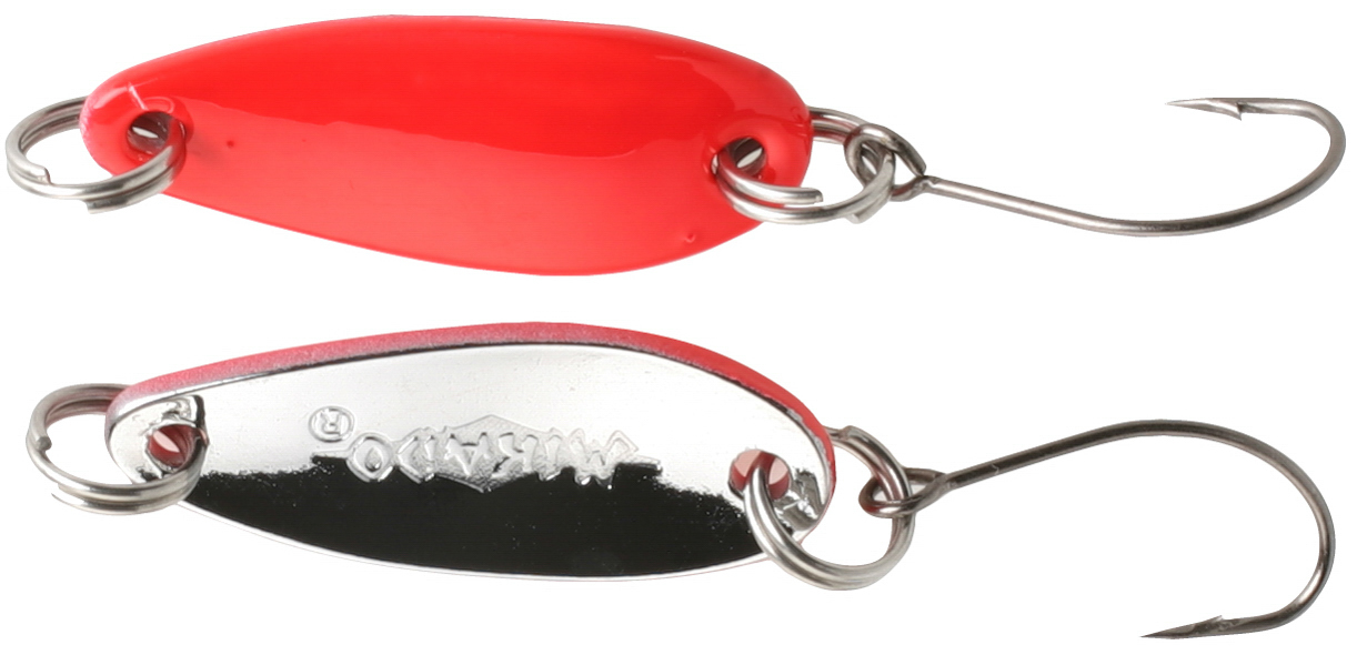 SPOON - MINI SPOON 2.4cm/1.5g - RED AND SILVER - 1 pcs.