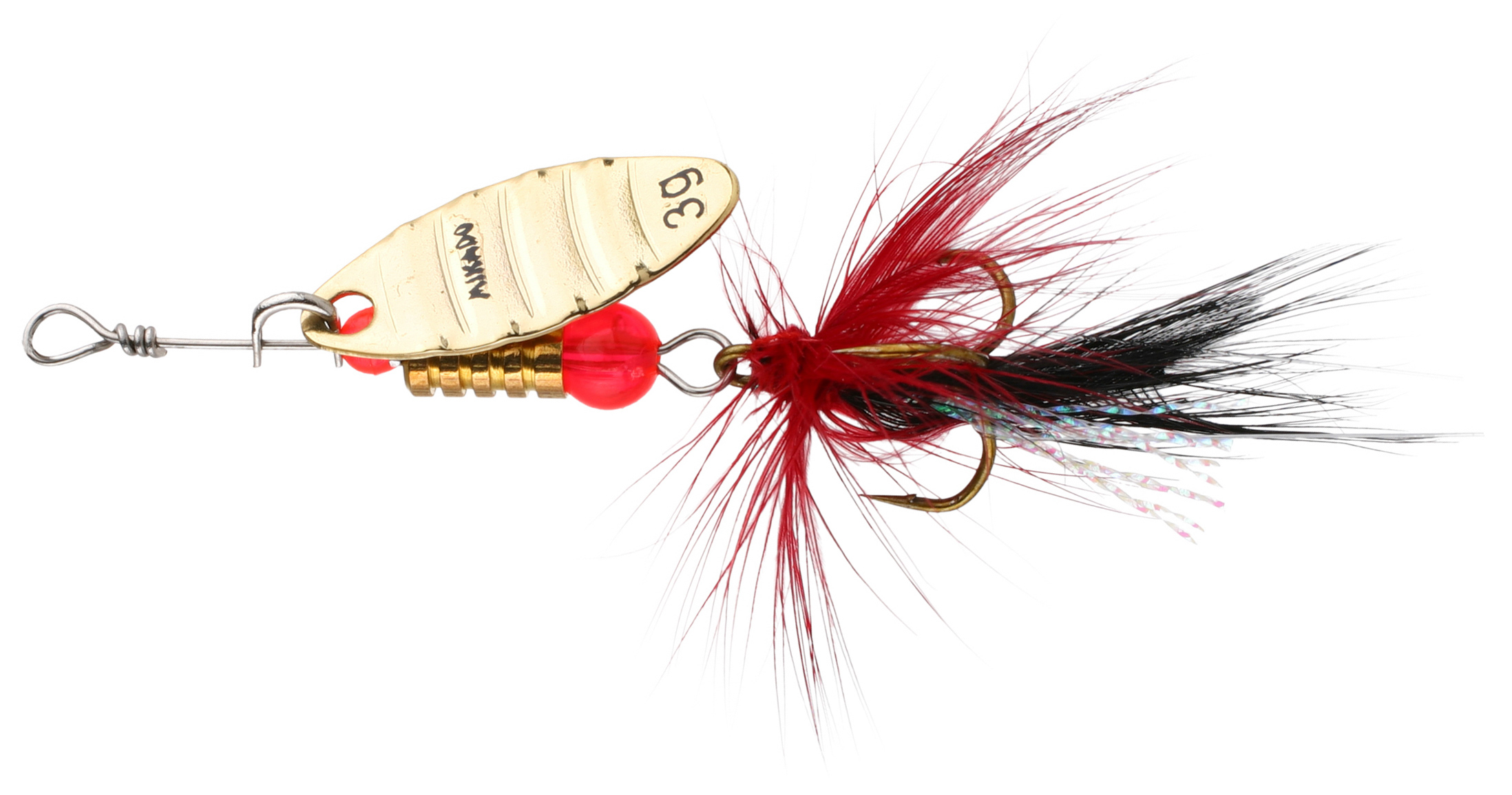 SPINNER - STREAM FOLDED WITH TASSEL 3g - GOLD - 1 pcs.