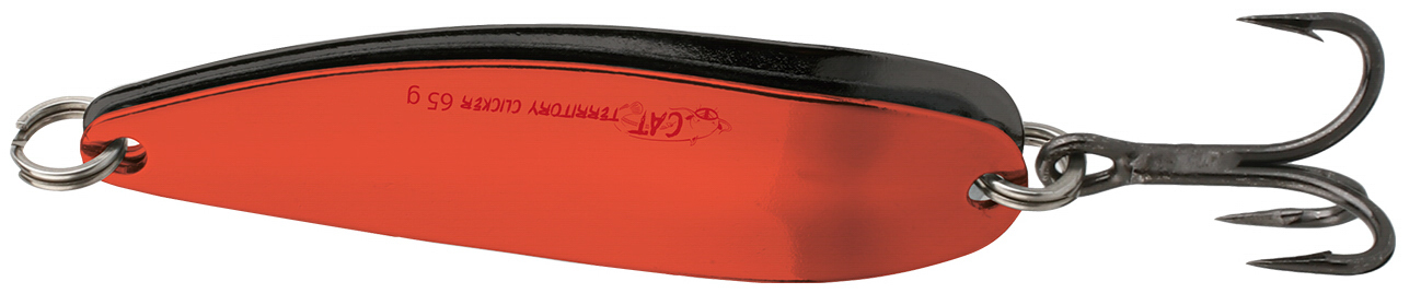 SPOON - CLICKER 75g/13cm - RED AND BLACK - 1 pcs.