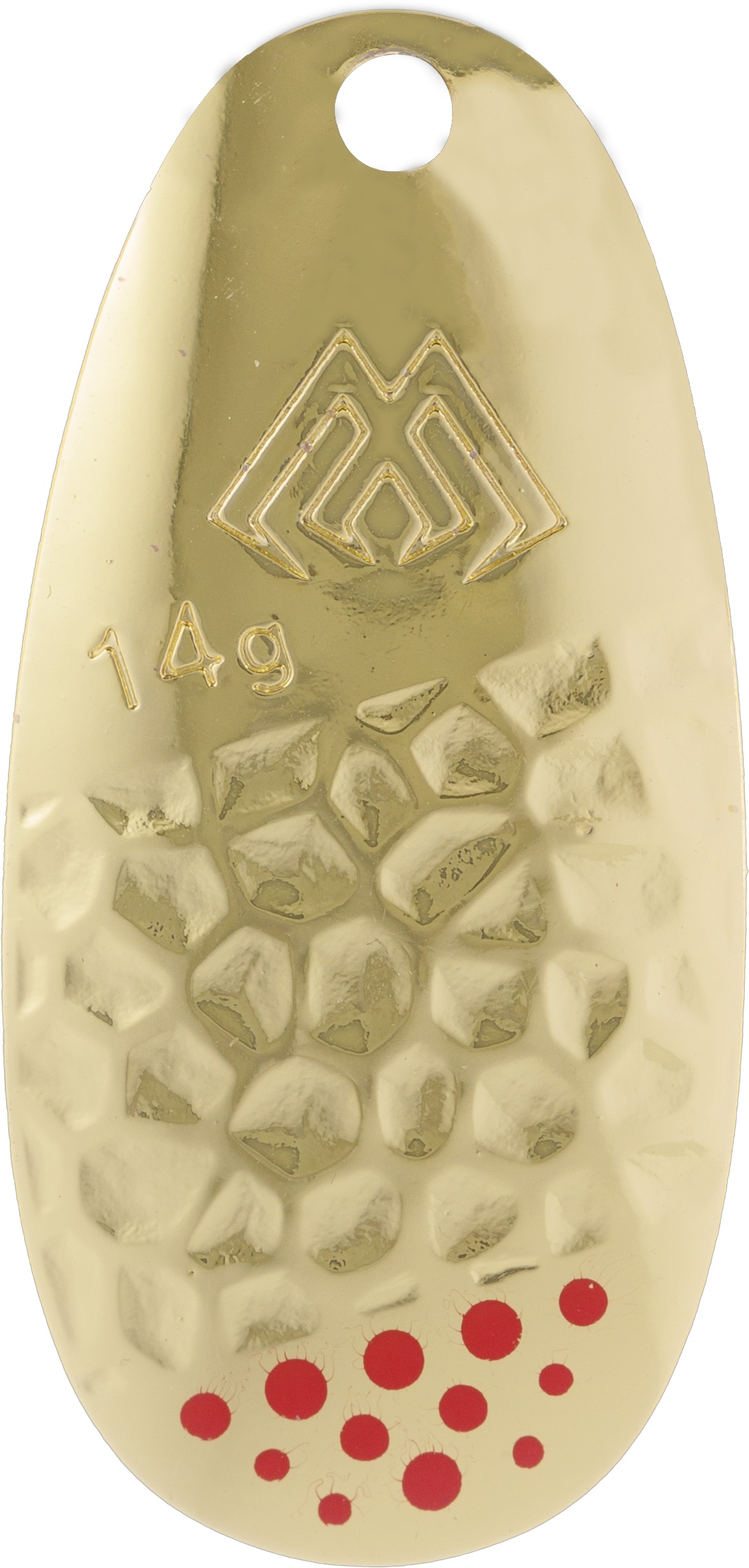 SPINNER - WINDMILL nr 0 - GOLDEN RED - 1 pcs.