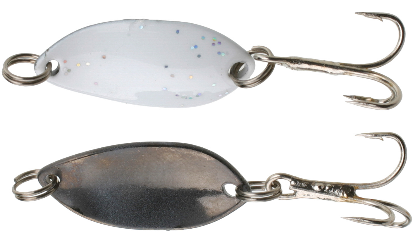 SPOON - TROUT CAMPIONE MINI 2.2cm/1.4g - WHITE AND BLACK - 1 pcs.