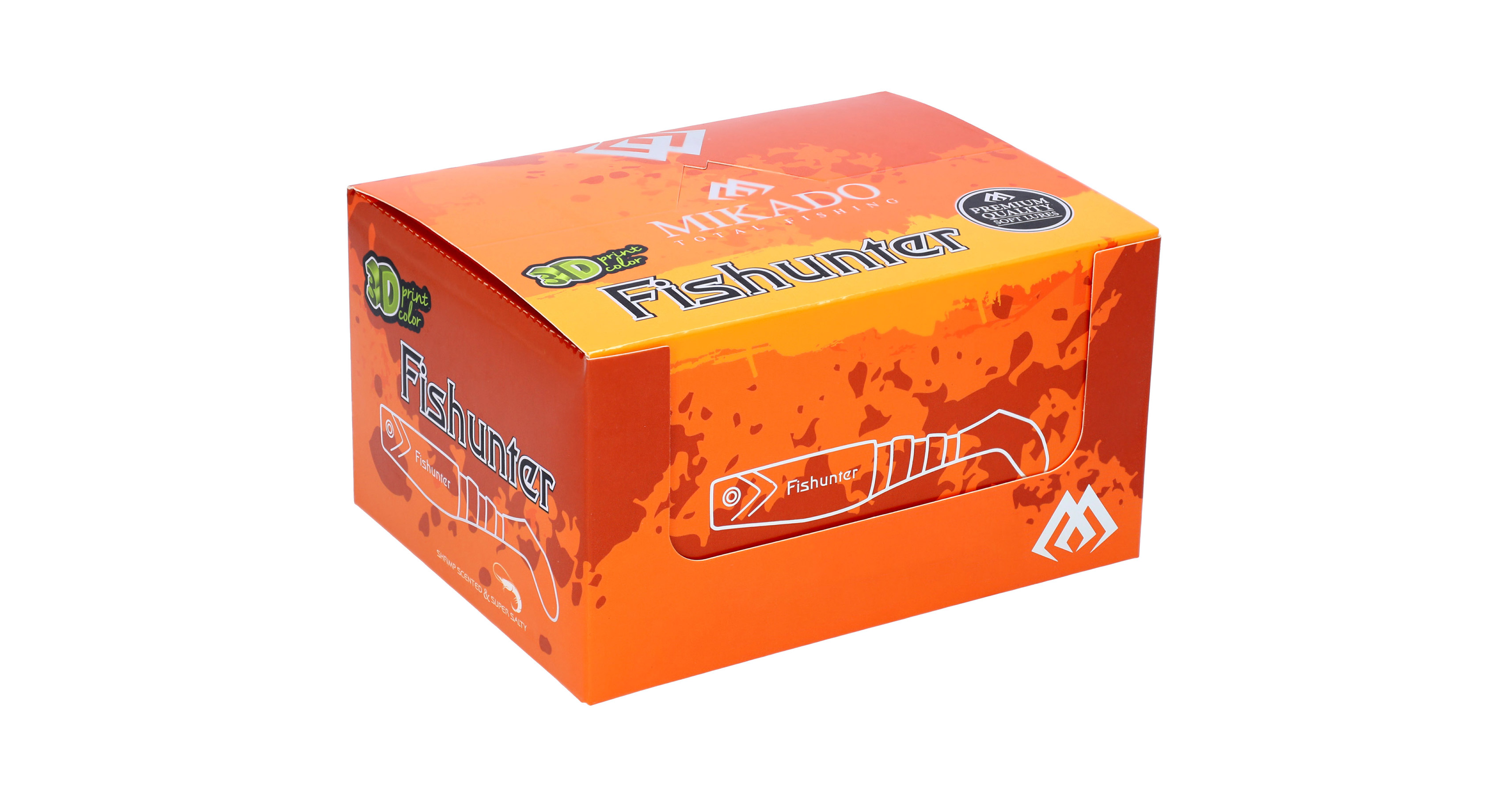 LURE - FISHUNTER 8cm/3D PERCH - 5 pcs.