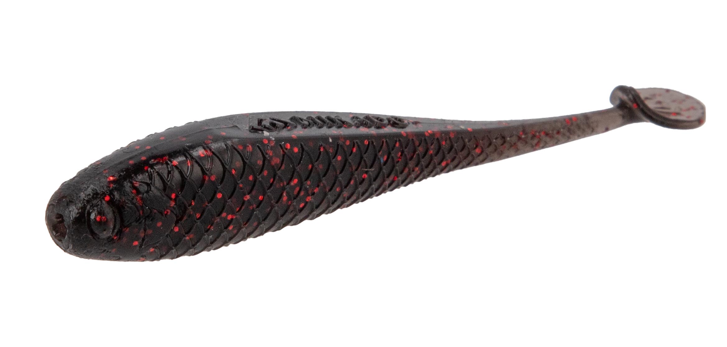 LURE - M-Craft BABY SHAD 35mm / MOTOROIL FIRE - 10 pcs.