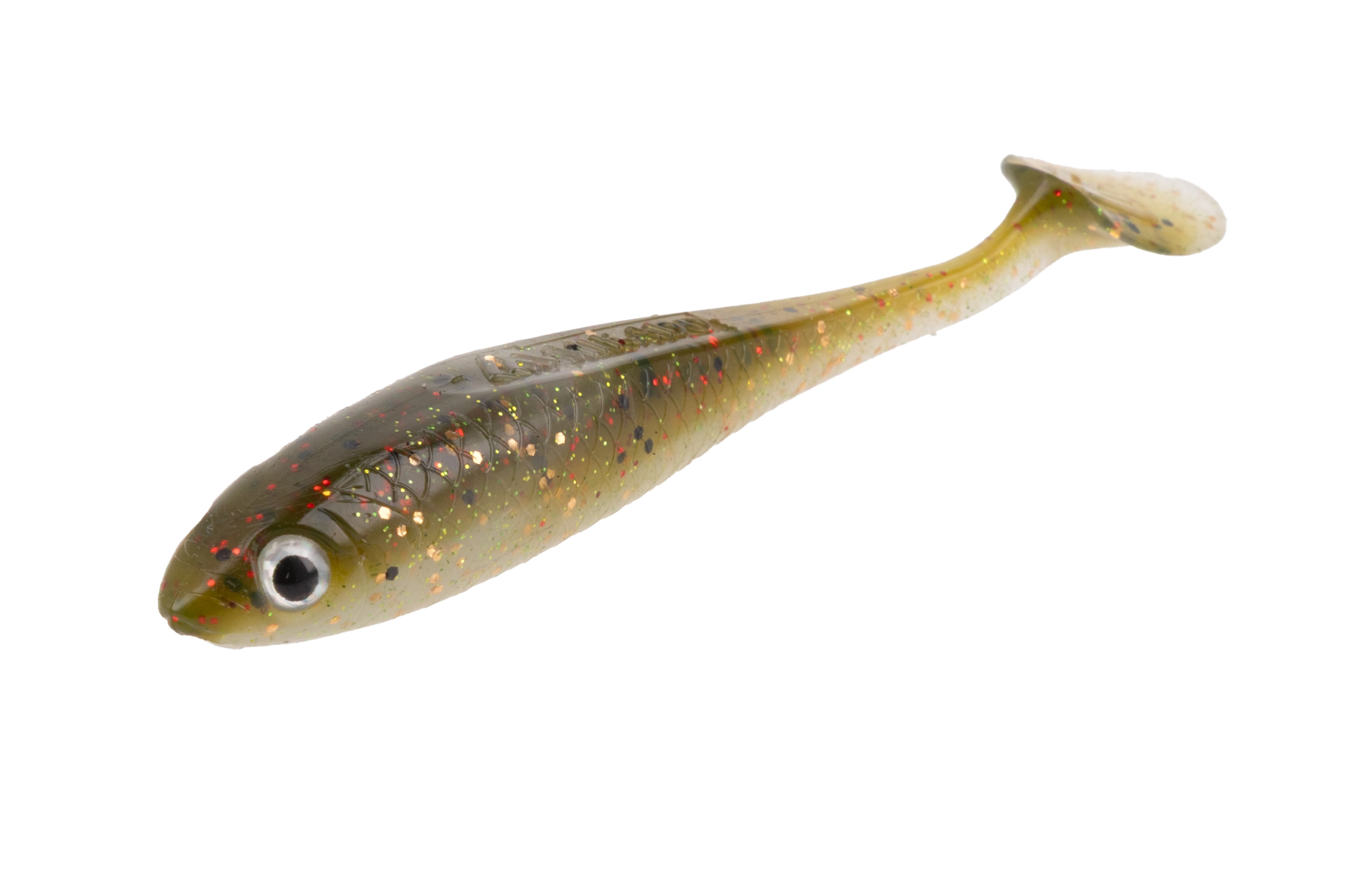 NÁSTRAHA - M-Craft SHAD 100mm / PUMPKIN PEARL - 3 ks.