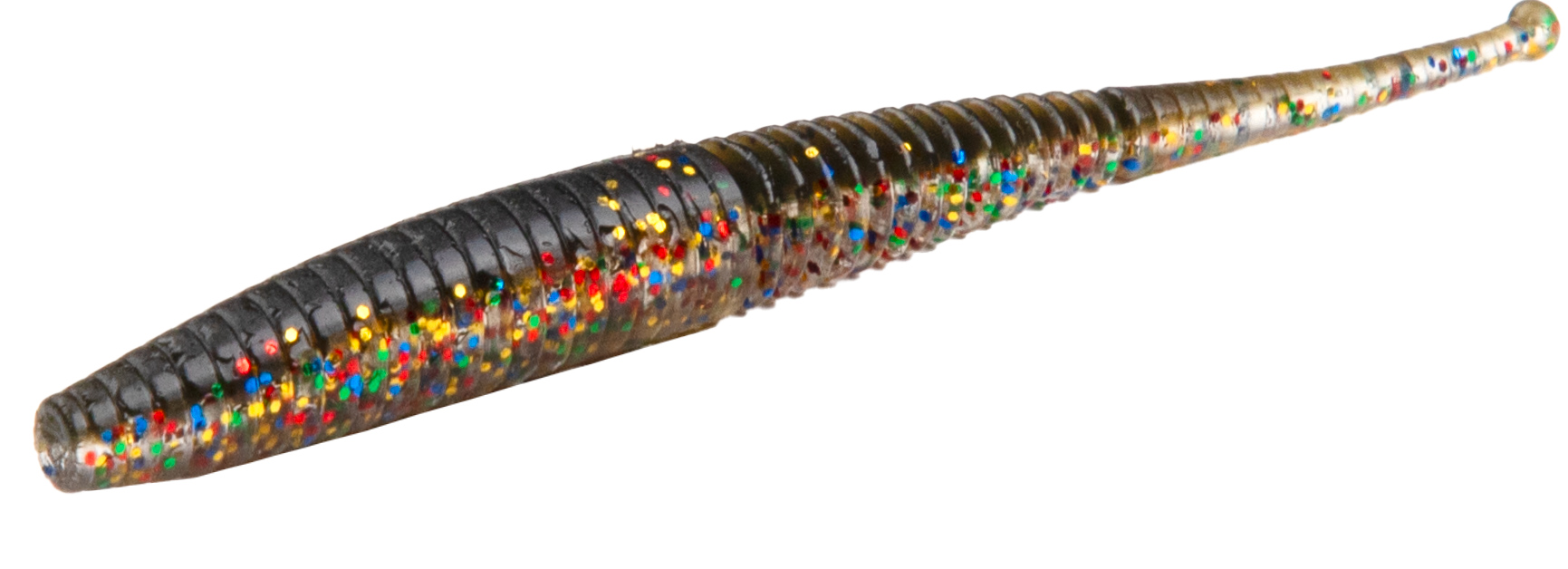 LURE - M-Craft WIGGLY WORM 100mm / MAGIC BLACK  - 5pcs.