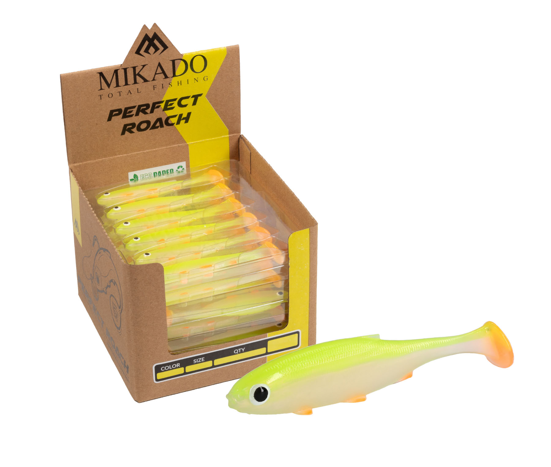 Mikado Przynęta Perfect Roach 8.5cm/lime Back- Bulk