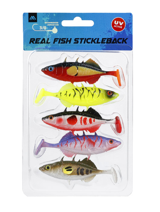 LURE - REAL FISH STICKLEBACK 5cm / MIX - 5 pcs.