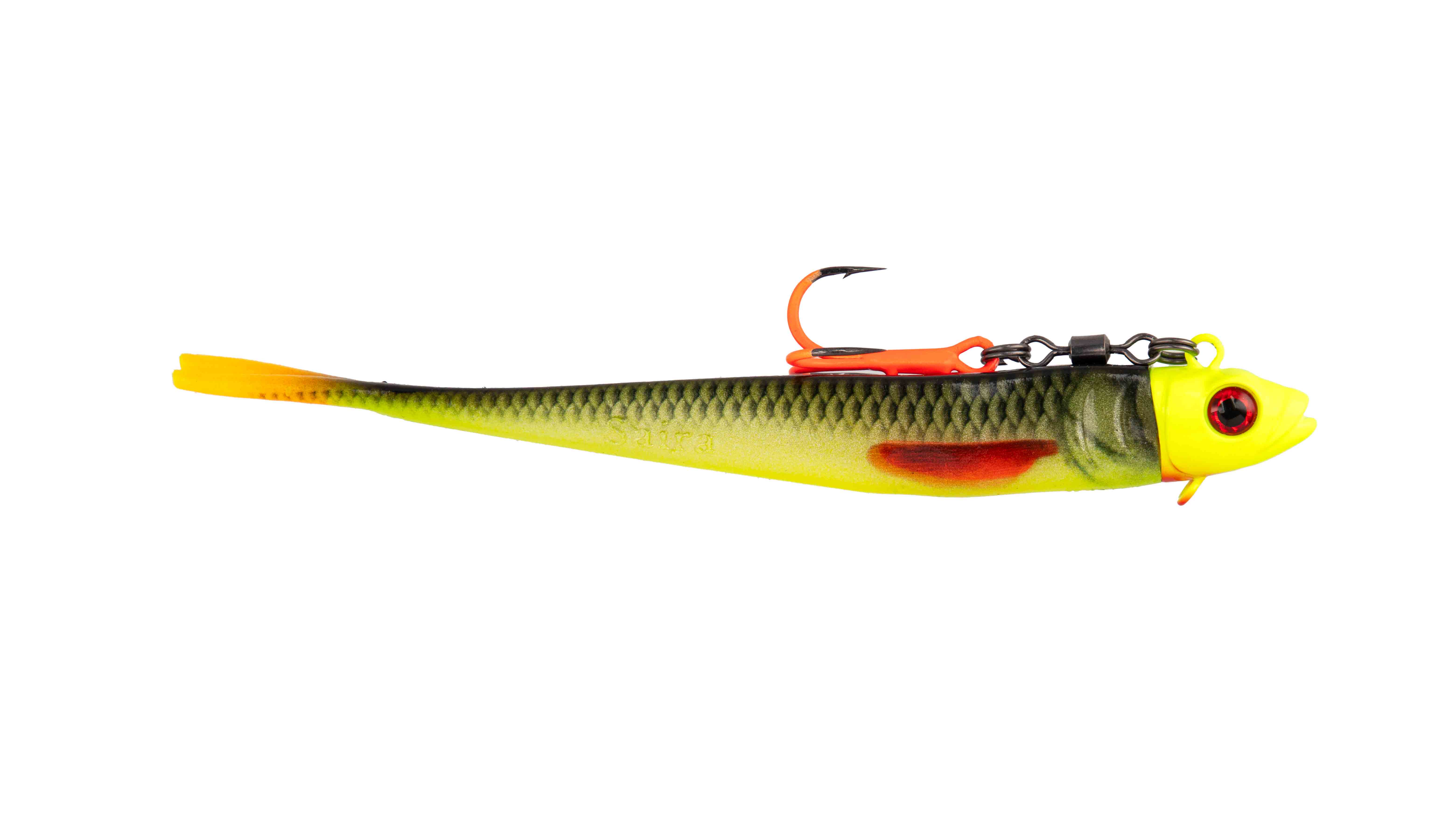 LURE - SAIRA WITH JIG VERTICAL 17cm/30g/LIMITED FLUO - 2 pcs.
