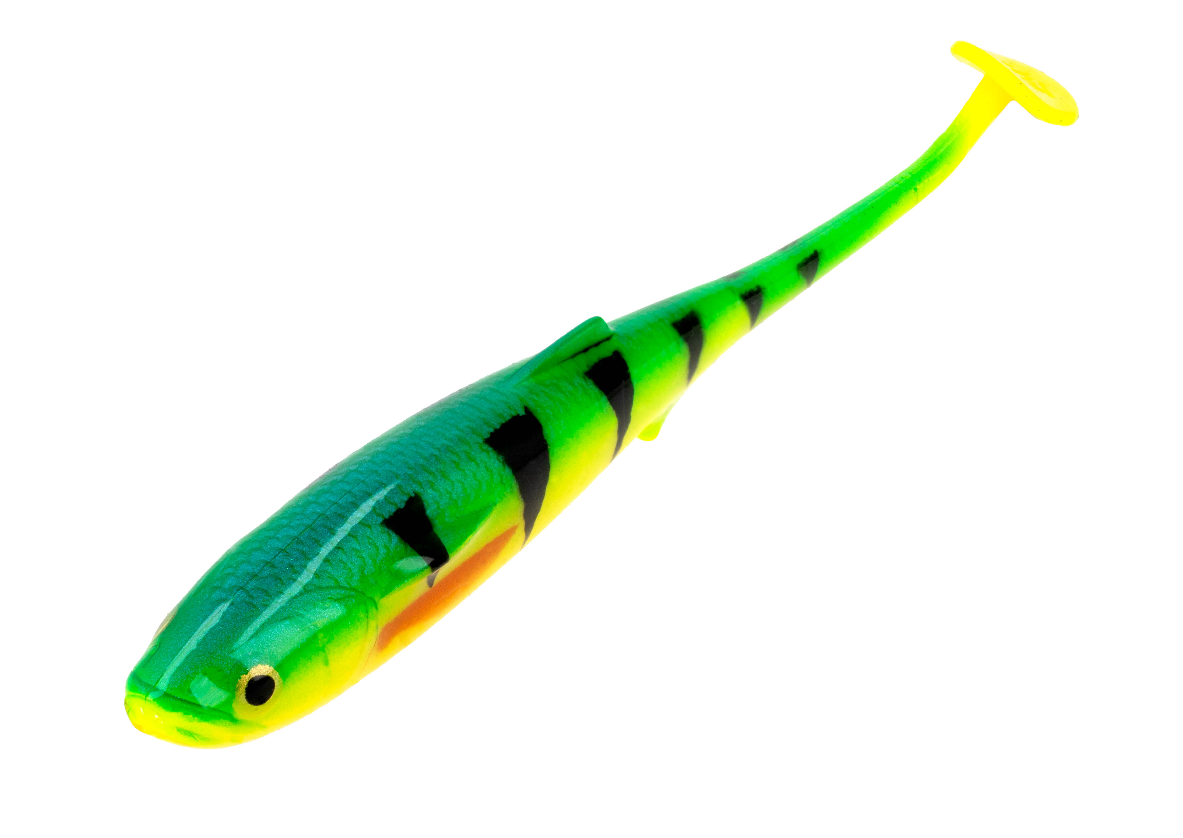 NÁSTRAHA - MFT SHAD 15cm/17g/FIRE TIGER - 2 ks.