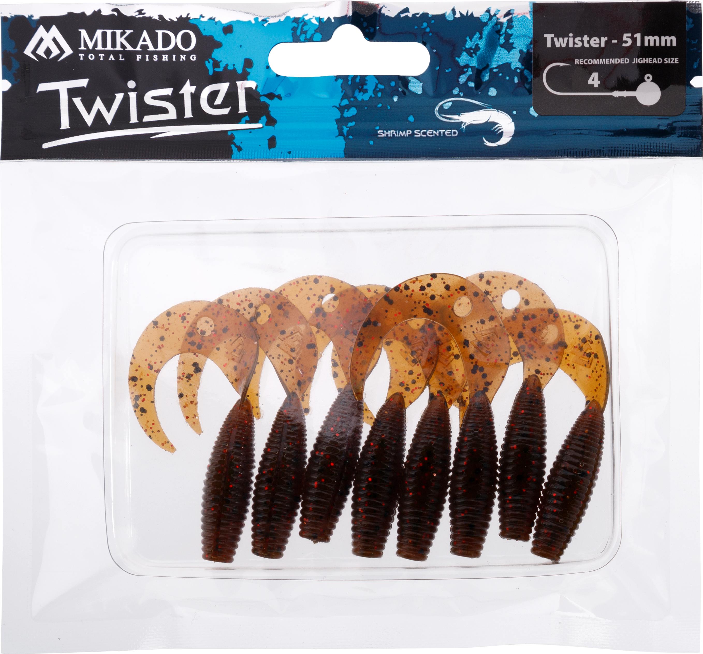 LURE - TWISTER 51mm/ BROWN PUMPKIN - 8 pcs.